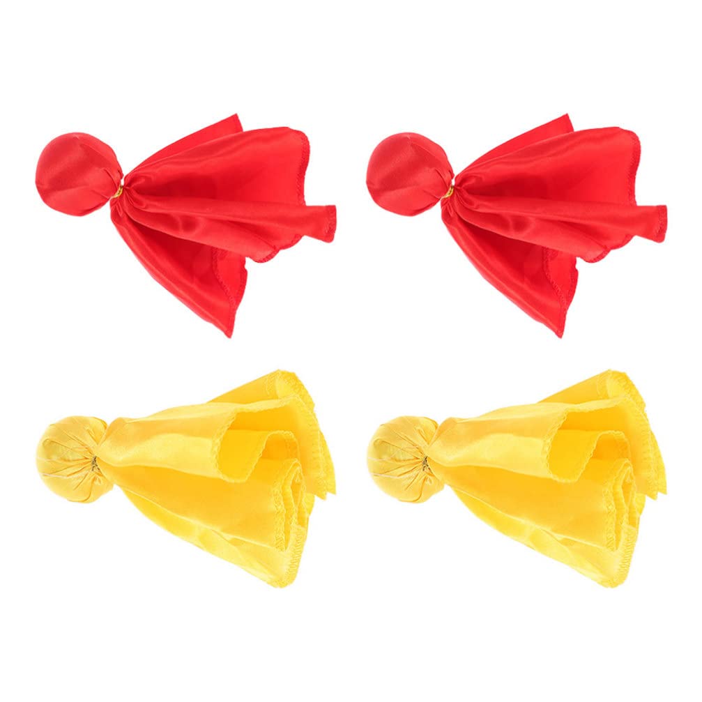 Official Football Referee Penalty Flag Set - 4pcs Yellow & Red Tossing Challenge Flags for Soccer & American Football Games | Sports Accessories for Referees, Coaches & Training Sessions