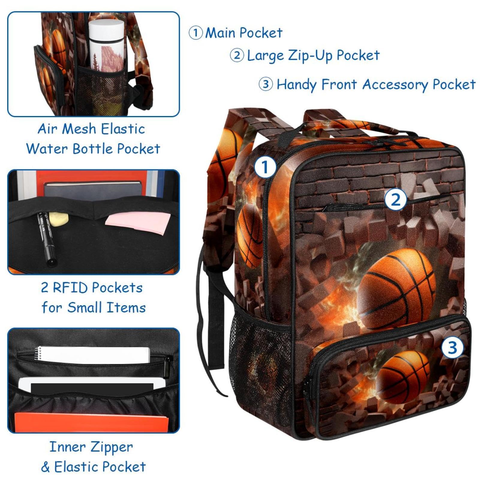 Stylish Unisex Travel Backpack for Women & Men - Durable Lightweight Carry-On with Laptop Compartment | Perfect for Commuting, Gym, School & Weekend Getaways