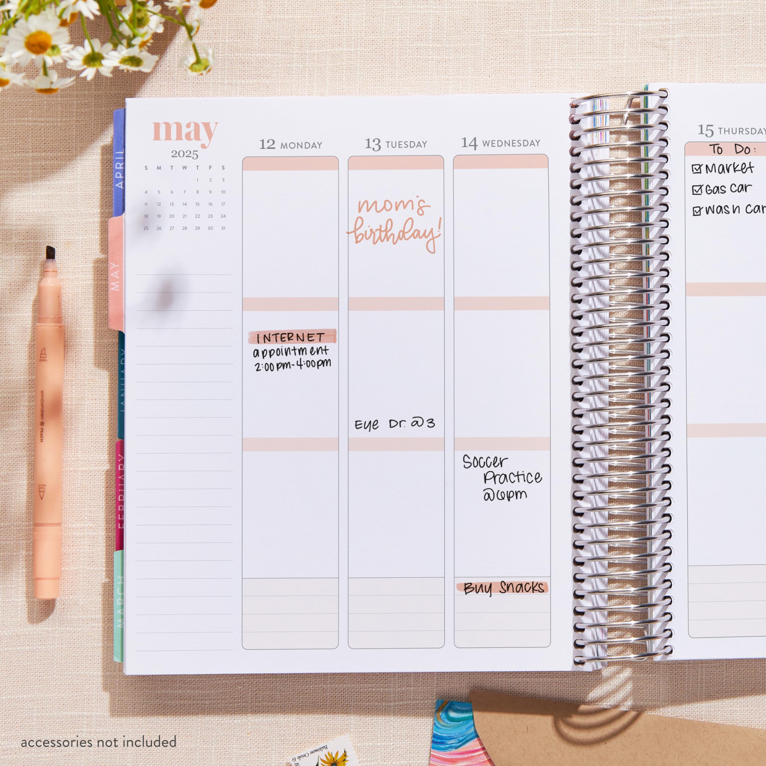 Erin Condren 2025 Spiral Life Planner - 12 Month Weekly & Monthly Organizer (Jan-Dec) | 7x9 Vertical Layout with Evolve Covers & Platinum Coil | Perfect for Work, School, College Students & Productivity Planning