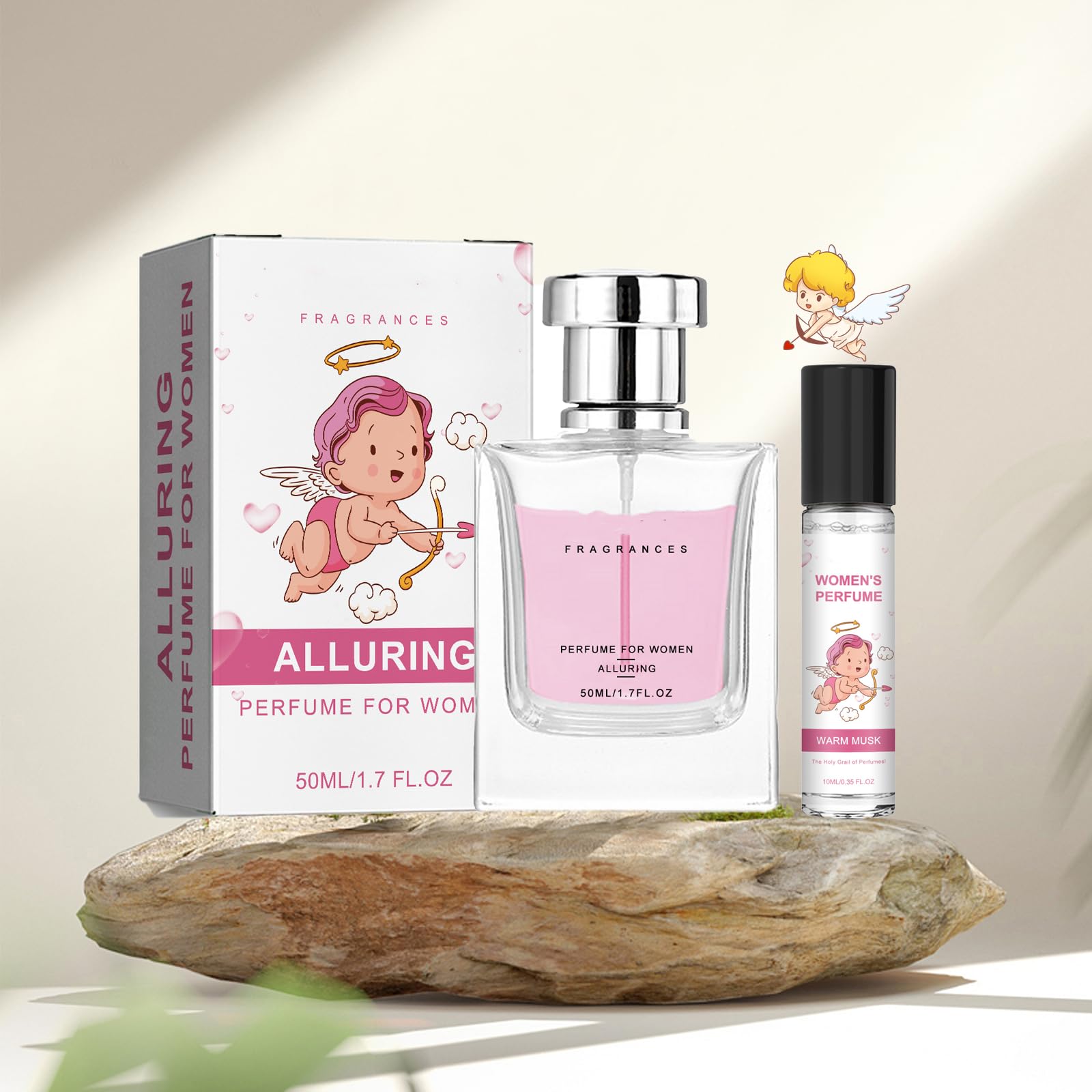 Best Cupid Cologne for Men - Hypnotic Fragrance, 50ml + 10ml Travel Size Gift Set (Perfect for Date Night & Special Occasions)