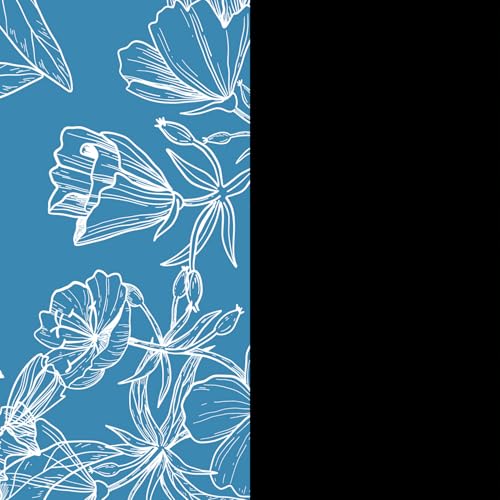 Iris Floral & Black