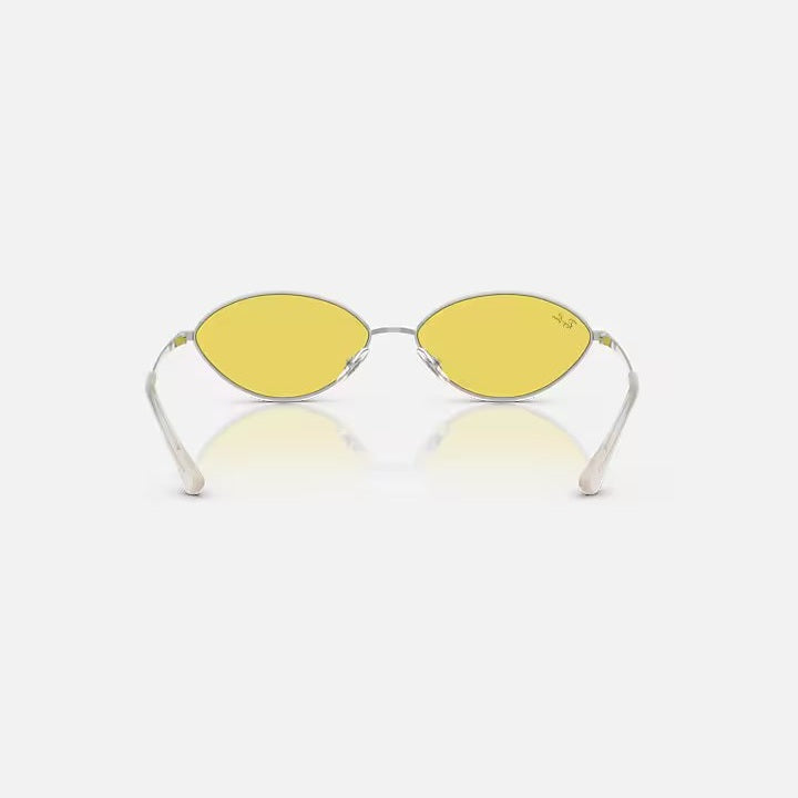 Ray Ban Kai Sunglasses - Polished Silver Frame, UV Protection, Classic Aviator Style for Men & Women - Perfect for Outdoor Activities, Driving, and Fashion Accessories