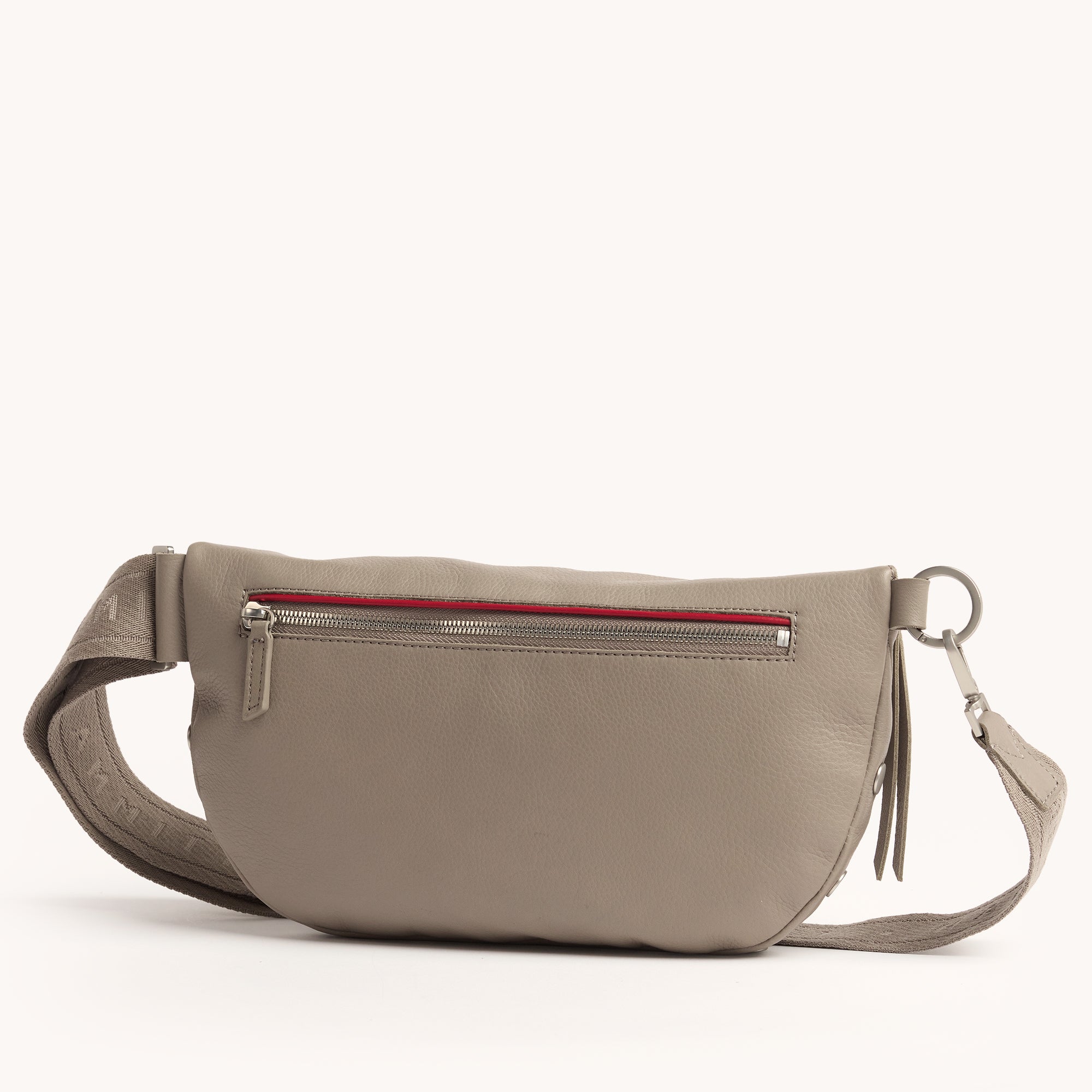 Charles Crossbody Bag for Women | Pewter Pebble & Brushed Silver Leather Purse | Large Size Handbag for Work, Travel & Everyday Use