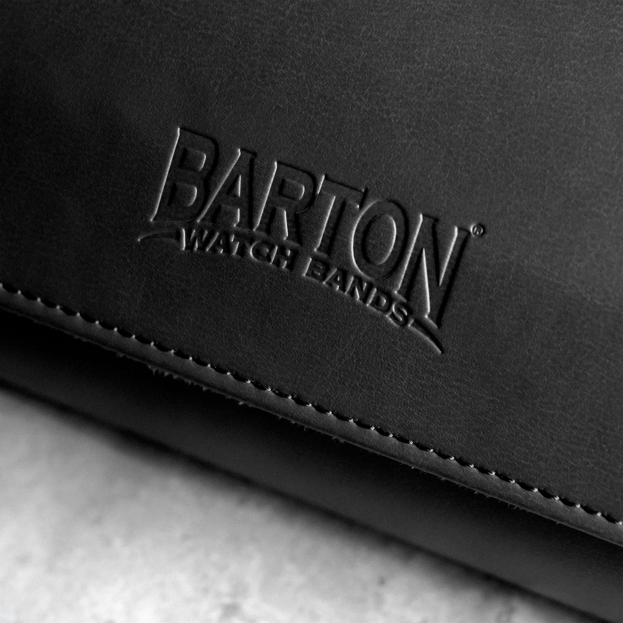 BARTON WATCH BANDS Men's Black Leather Watch Roll Case - Premium 3-Watch Travel Organizer for Storage & Protection | Perfect for Business Trips, Vacations & Home Display | Durable Watch Accessory Collection Case