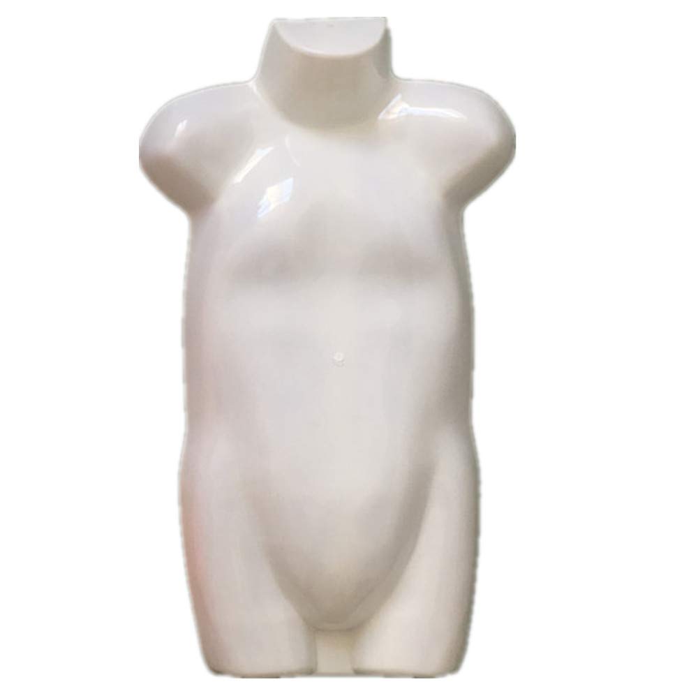 BEIFU FORM Mannequin - Plastic Half Round Torso Hanging Display Form (10 Pack) for Clothing Store, Boutique, and Retail Window Display