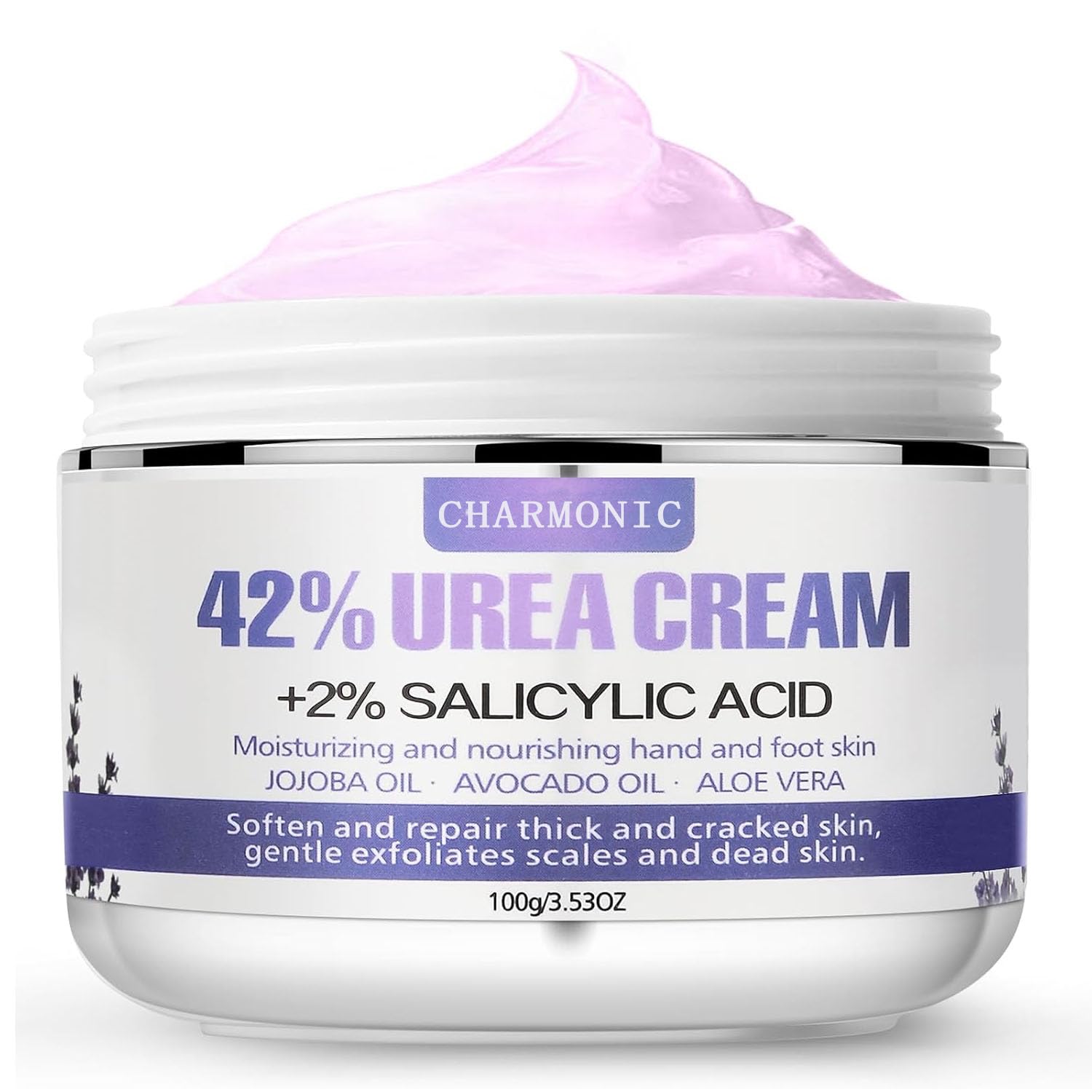 42% Urea Cream with 2% Salicylic Acid – Intensive Moisturizing Foot Treatment for Dry Cracked Heels, Hands, Knees & Elbows | Callus Remover & Repair Lotion | Perfect for Pedicures, Night Foot Care & Winter Skin Protection