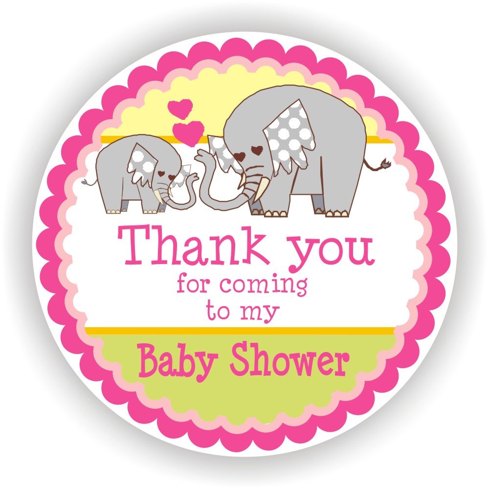 Philly Art & Crafts - Baby Girl Shower Stickers Set of 40 - It's a Girl Party Favors - Baby Shower Decorations - Perfect for Gender Reveal, Invitations & Gift Wrapping