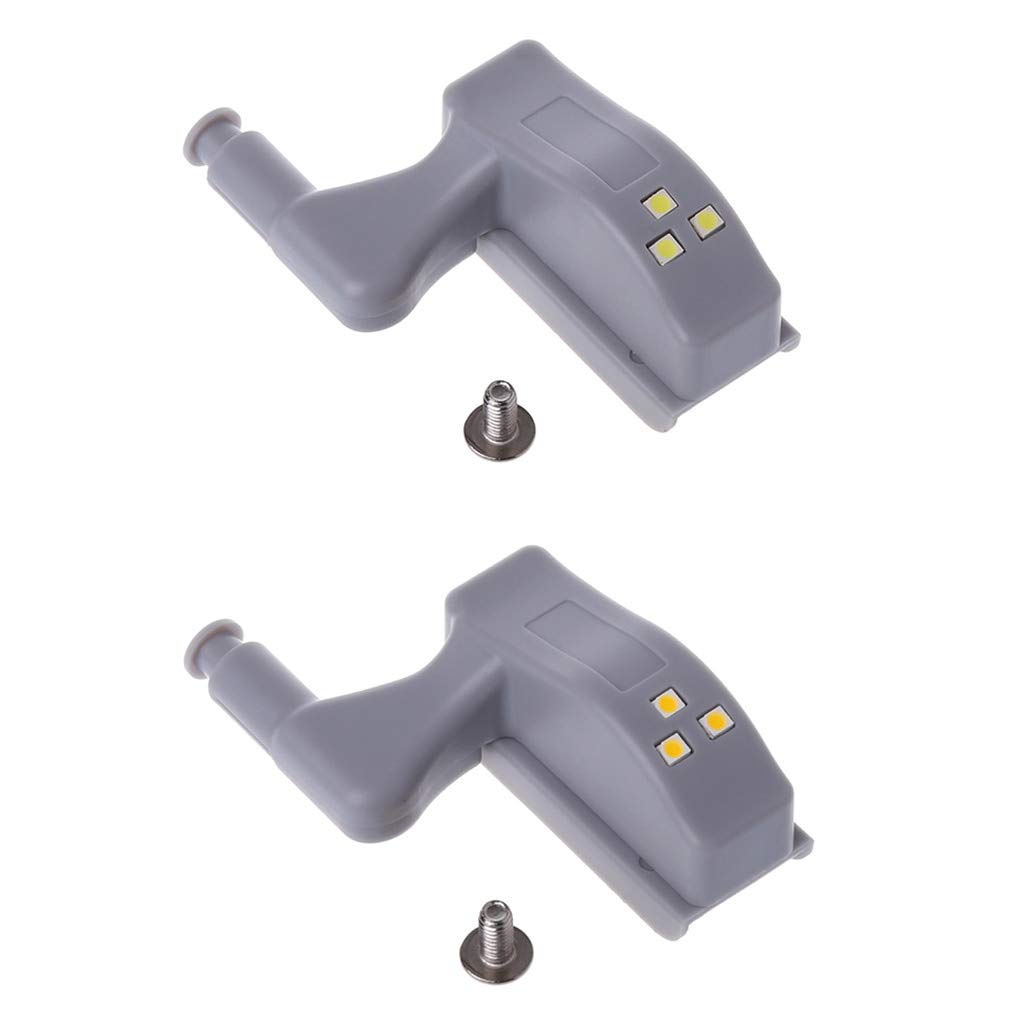 Universal Cabinet Hinge with LED Sensor Light - 0.25W Soft Glow for Kitchen, Bedroom, Wardrobe & Closet - Easy Install 1PC (Type A) Home Organization Upgrade
