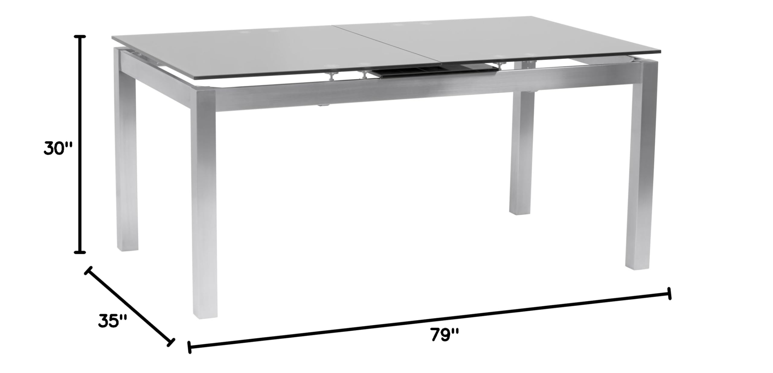Padrige Gray Dining Table - Modern & Stylish for Home, Kitchen, or Dining Room