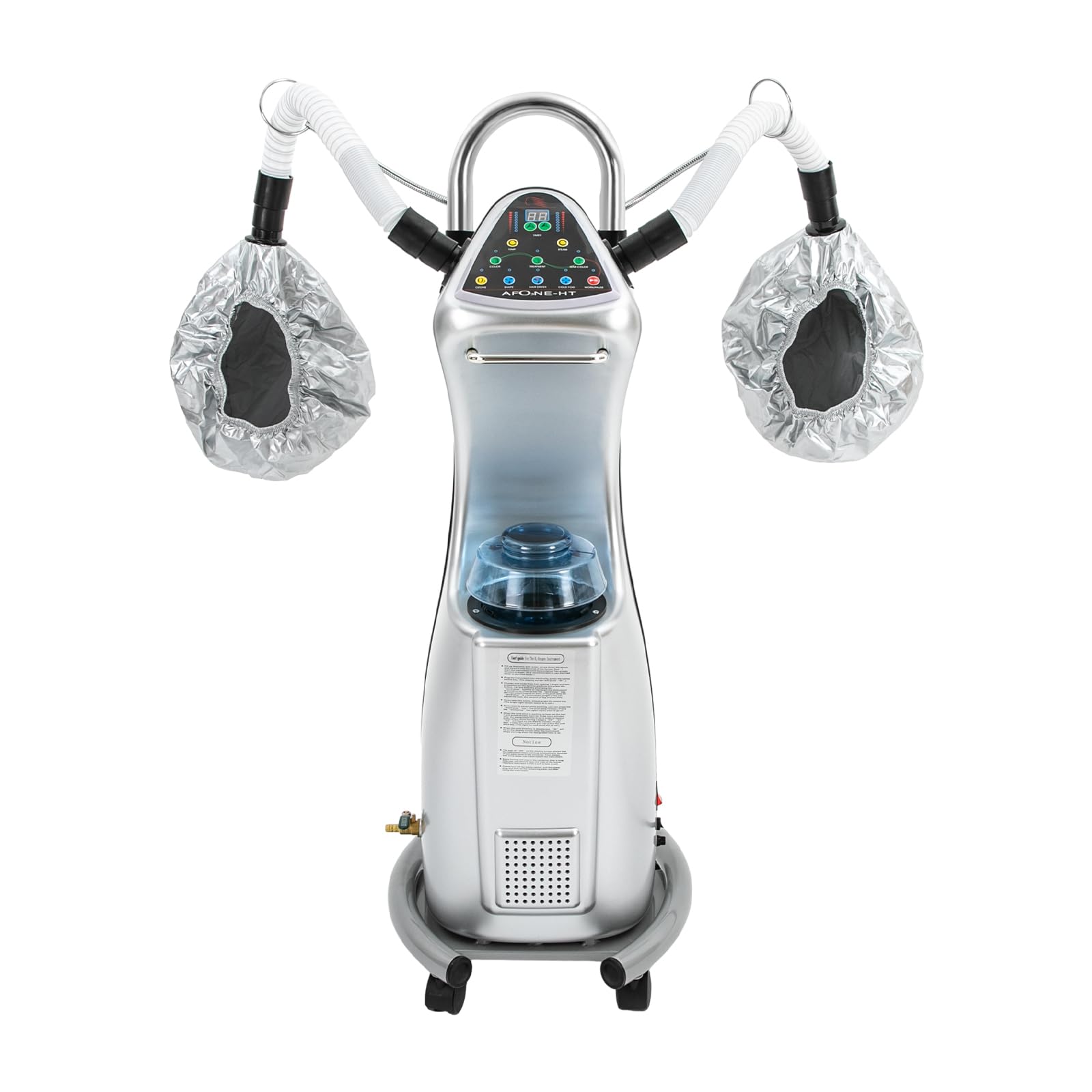 7 in 1 Professional Hood Hair Steamer with Adjustable Height & Wheels - Multifunctional Hair Treatment Machine for Perming, Coloring & Deep Conditioning | Salon & Home Use