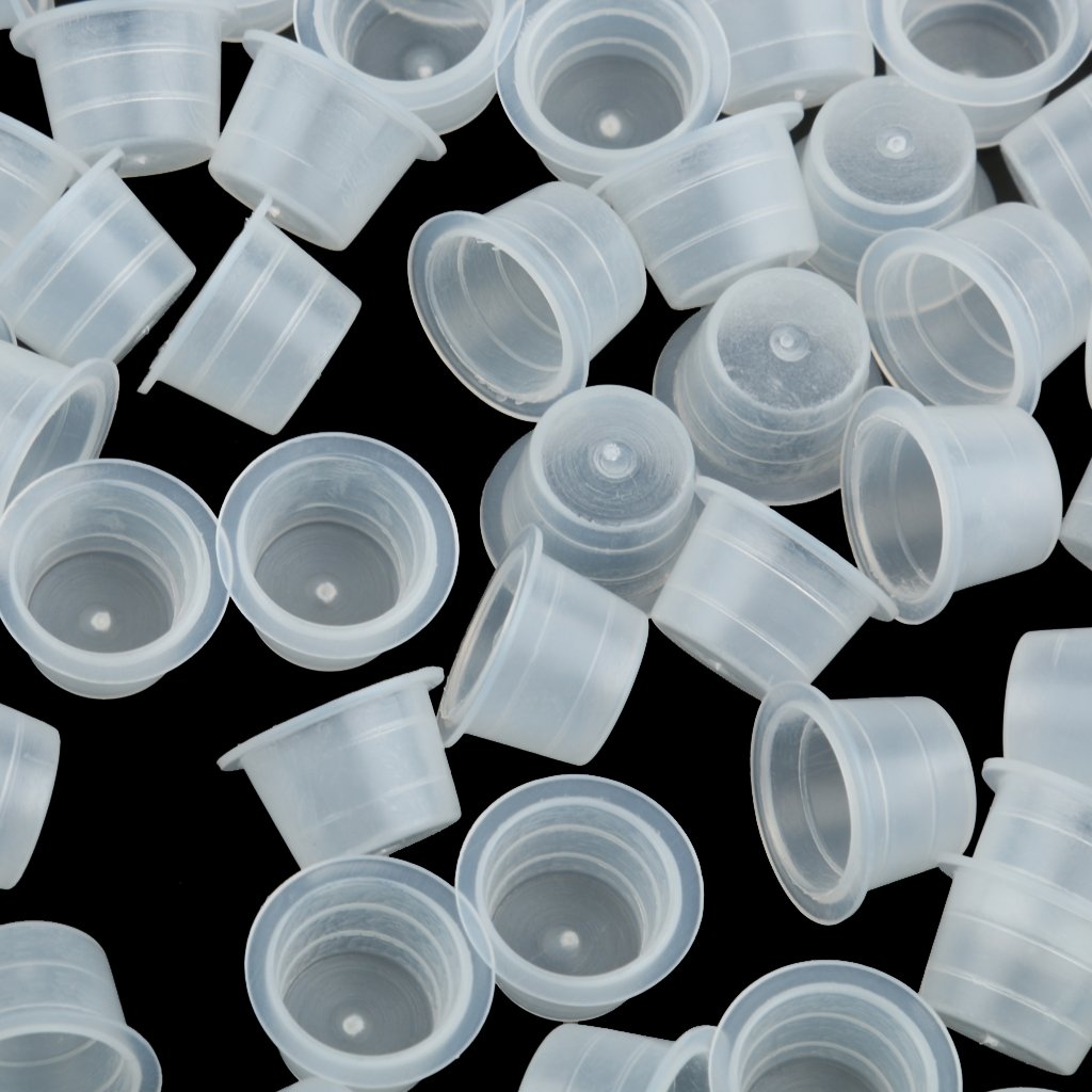100Pcs Clear Plastic Grommets for Tattoo Machine Needles - Professional Tattoo Gun Supplies - Perfect for Tattoo Artists & DIY Tattoo Kits