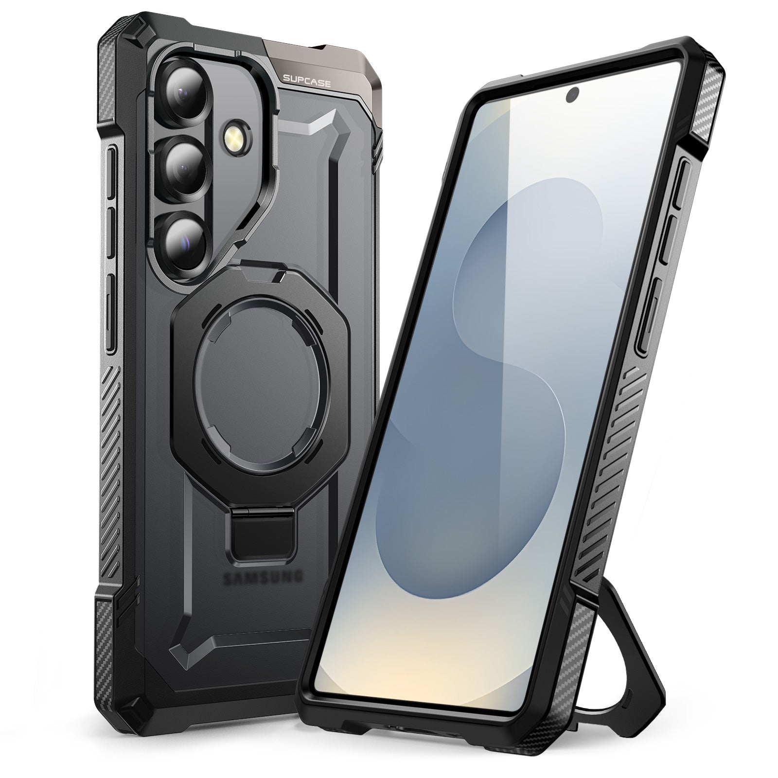 Samsung Galaxy S25 Ultra Black Magsafe Phone Case - Compatible with Wireless Charging, Secure Grip & Shockproof Protection - Perfect for Work, Travel & Outdoor Activities