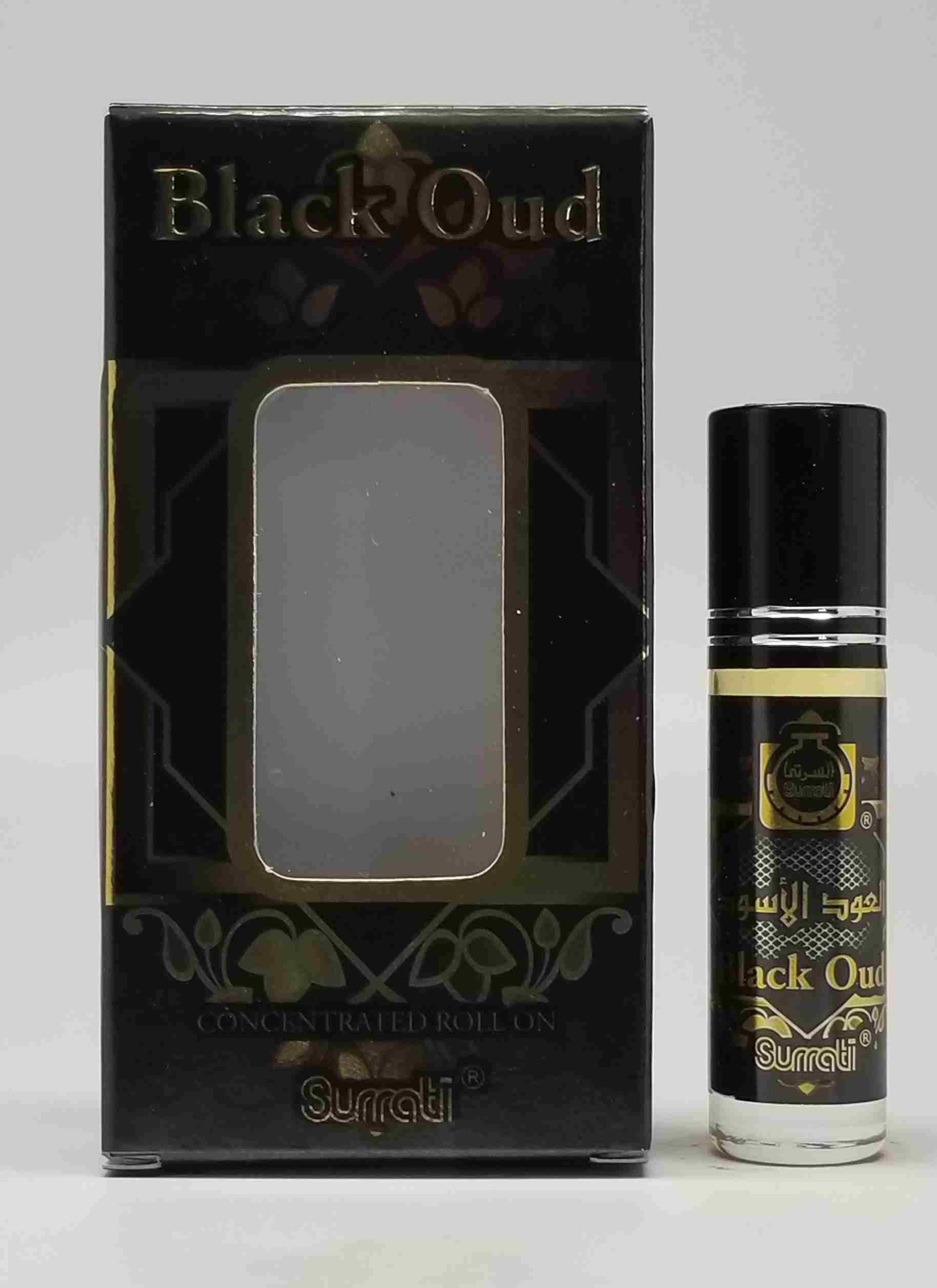 Surrati Black Oud 6ml Roll-On Perfume Oil - 2 Pack Set | Premium Arabic Fragrance for Men & Women | Perfect for Daily Wear, Special Occasions & Gift Giving