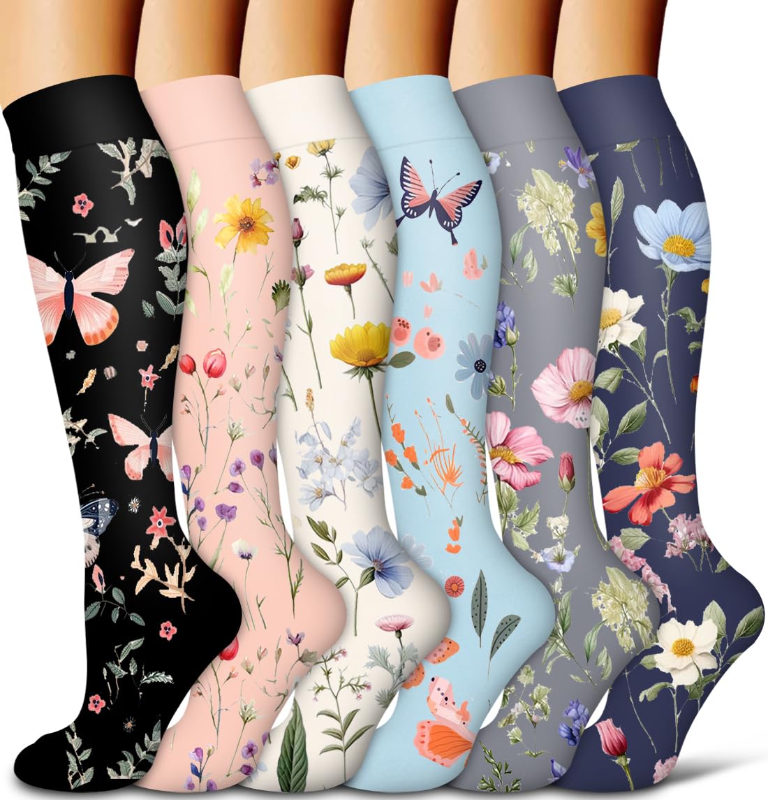 COOLOVER Compression Socks for Women & Men - Best for Circulation, Running, Athletic Recovery, Nursing & Travel - Perfect for Workouts, Long Flights & Medical Professionals