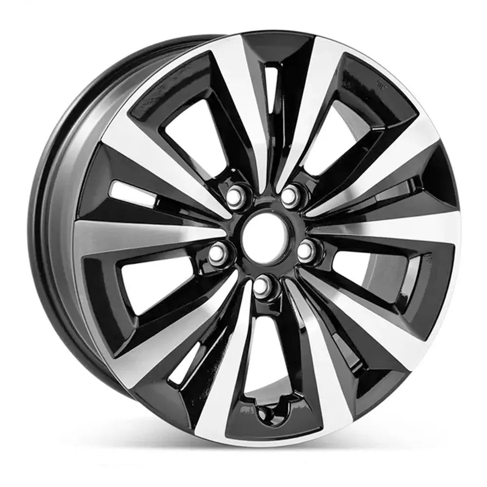 17 Inch Honda Civic Wheel Replacement - Machined Black Replica Rim 95358 42700T20A92 | Perfect for Car Upgrades & Customization