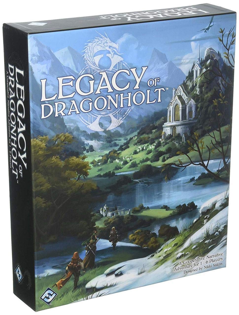 Legacy of Dragonholt - Fantasy Roleplaying & Narrative Adventure Board Game for Adults & Teens | Cooperative RPG for 1-6 Players Ages 14+ | 90 Min Playtime | Fantasy Flight Games | Perfect for Game Nights & Fantasy Storytelling