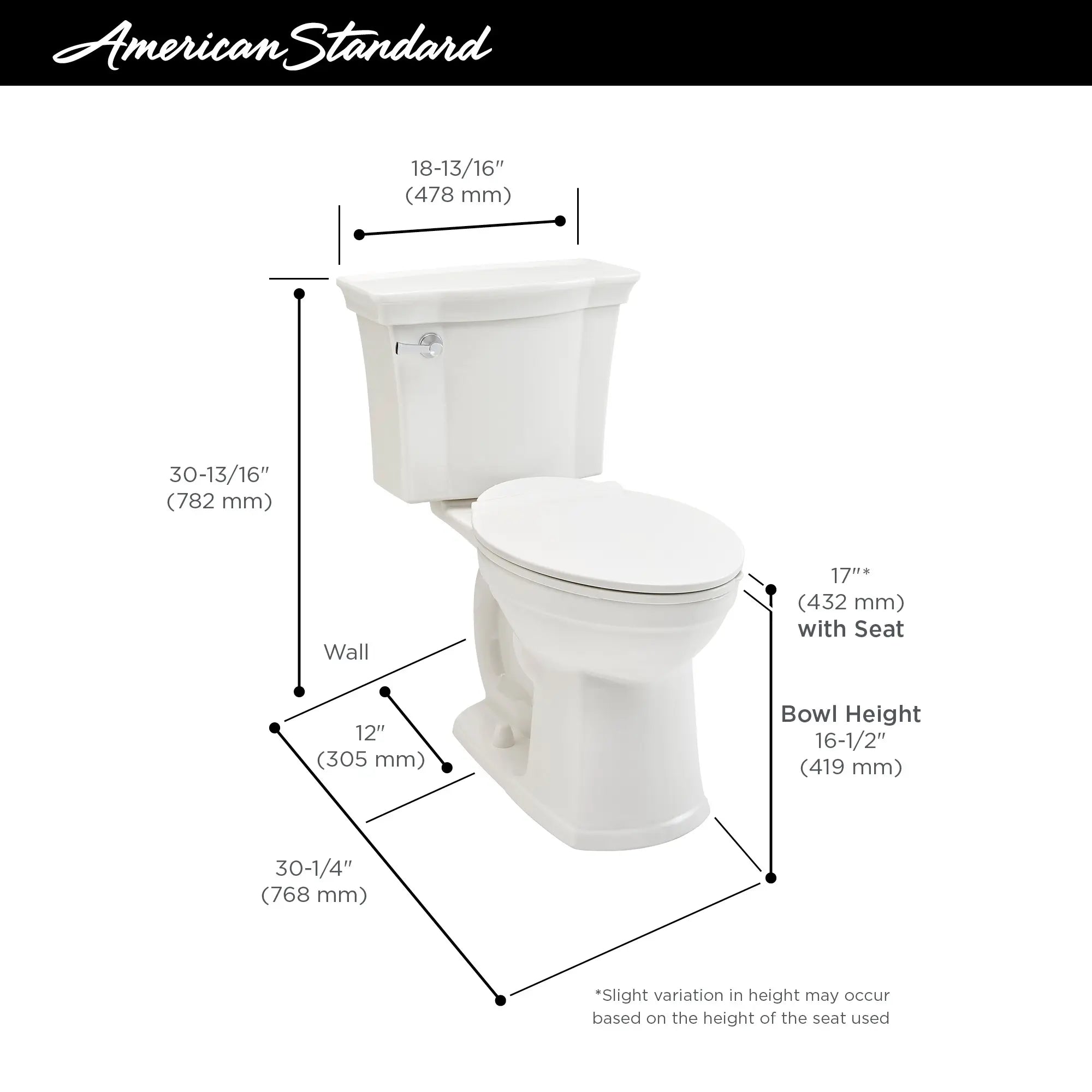 Estate® VorMax® Plus 1.28 GPF/4.8 LPF Elongated Toilet with Seat - Chair Height Two-Piece Design for Comfortable Bathroom Experience | Perfect for Modern Homes and Commercial Spaces