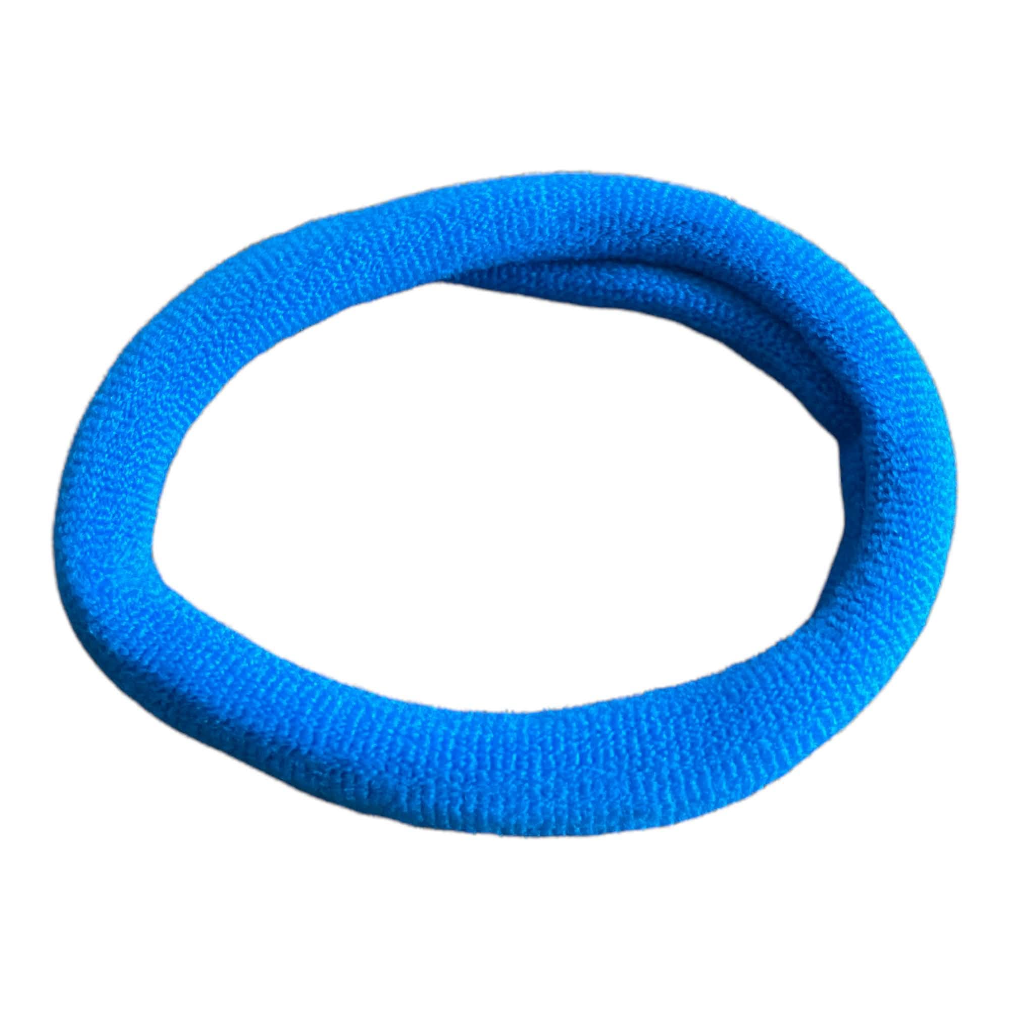 20 Pack Blue Hair Bands - Thick Snag-Free Elastic Hair Ties with Endless Design & Bright Colors | Perfect for Ponytails, Braids, Workouts and Daily Hair Styling
