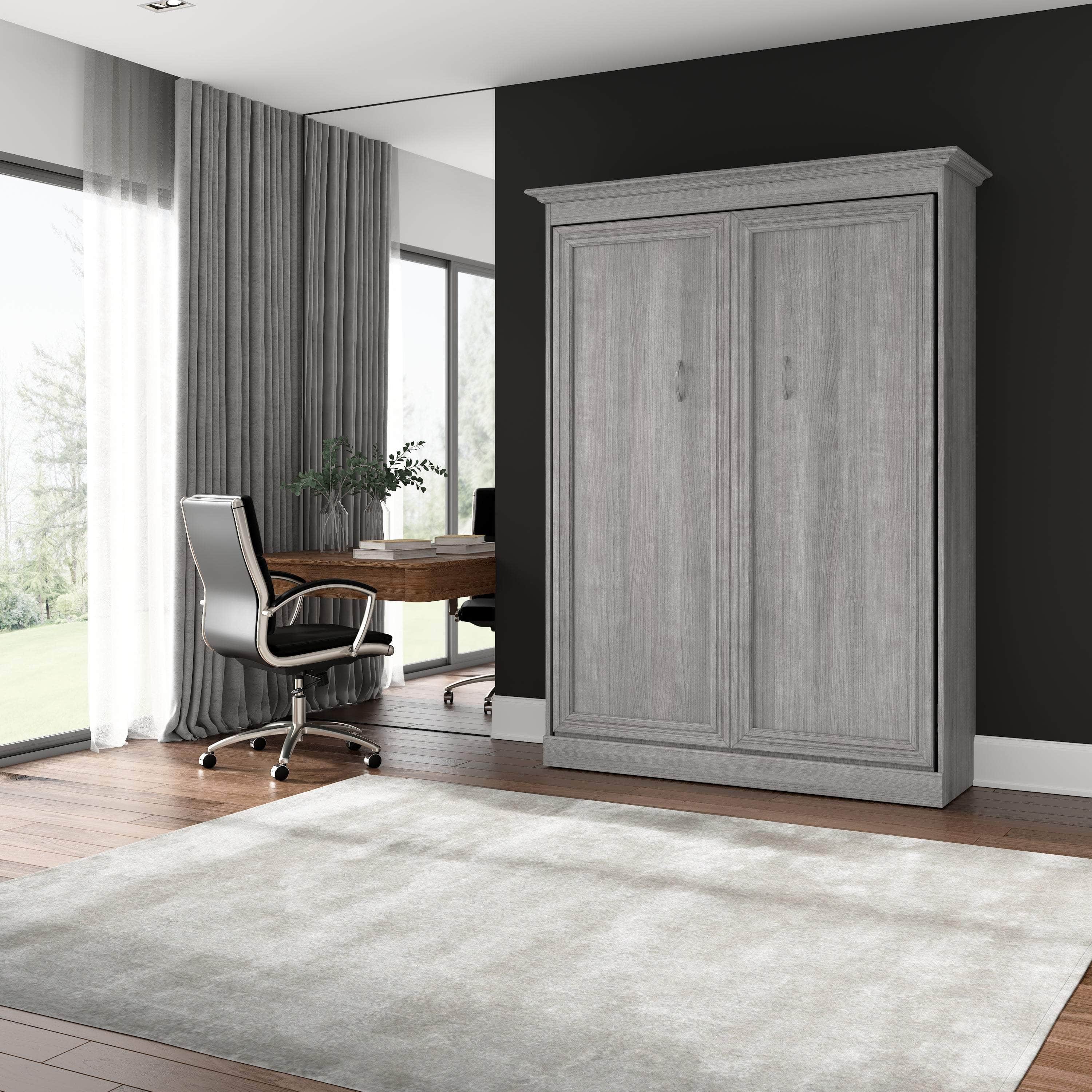 Space-Saving Full Size Murphy Bed with 3 Color Options - Perfect for Small Apartments, Guest Rooms & Home Offices