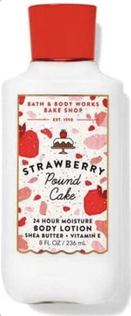 Bath & Body Works Strawberry Pound Cake Body Lotion - 8 fl oz (236 mL) Ultra Moisturizing & Nourishing for Dry Skin | Perfect for Daily Hydration & Gift Sets