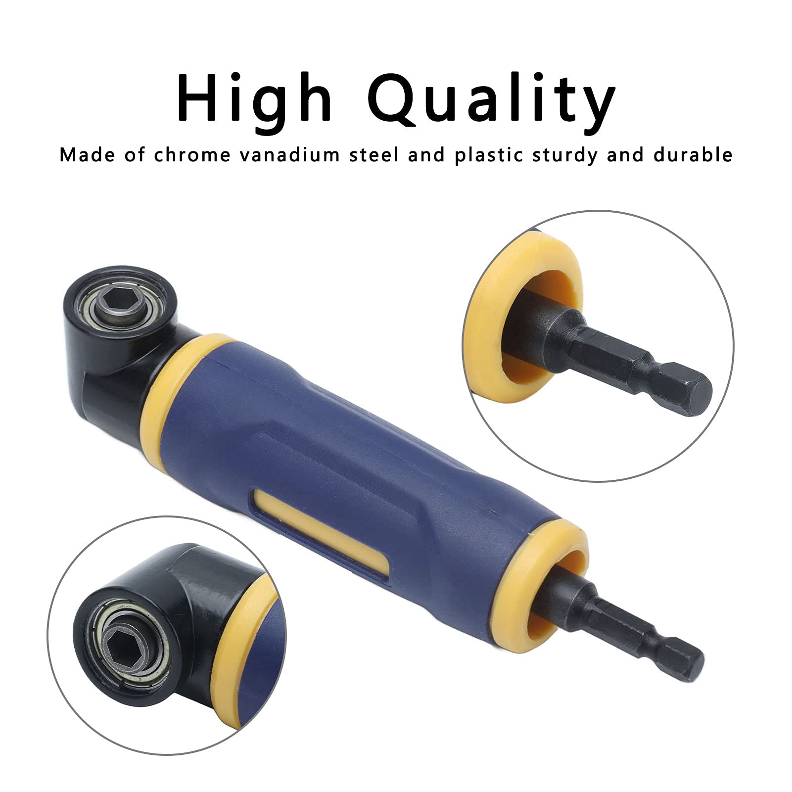 90 Degree Right Angle Air Die Grinder - Powerful Magnetic Drill Attachment for Handheld Wrench | Air-Powered Tool for Metalworking, Automotive Repair & DIY Projects