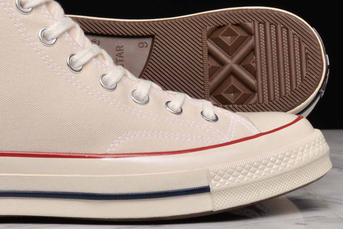 Chuck 70 High Top Sneakers in Parchment - Classic Canvas Shoes for Men & Women | Perfect for Casual Wear, Street Style & Skateboarding