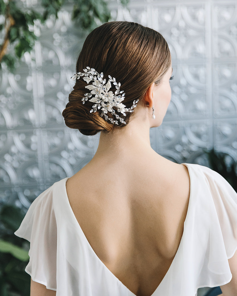 Amaya Wedding Hair Clip - Elegant Bridal Hair Accessory for Weddings, Prom & Special Occasions