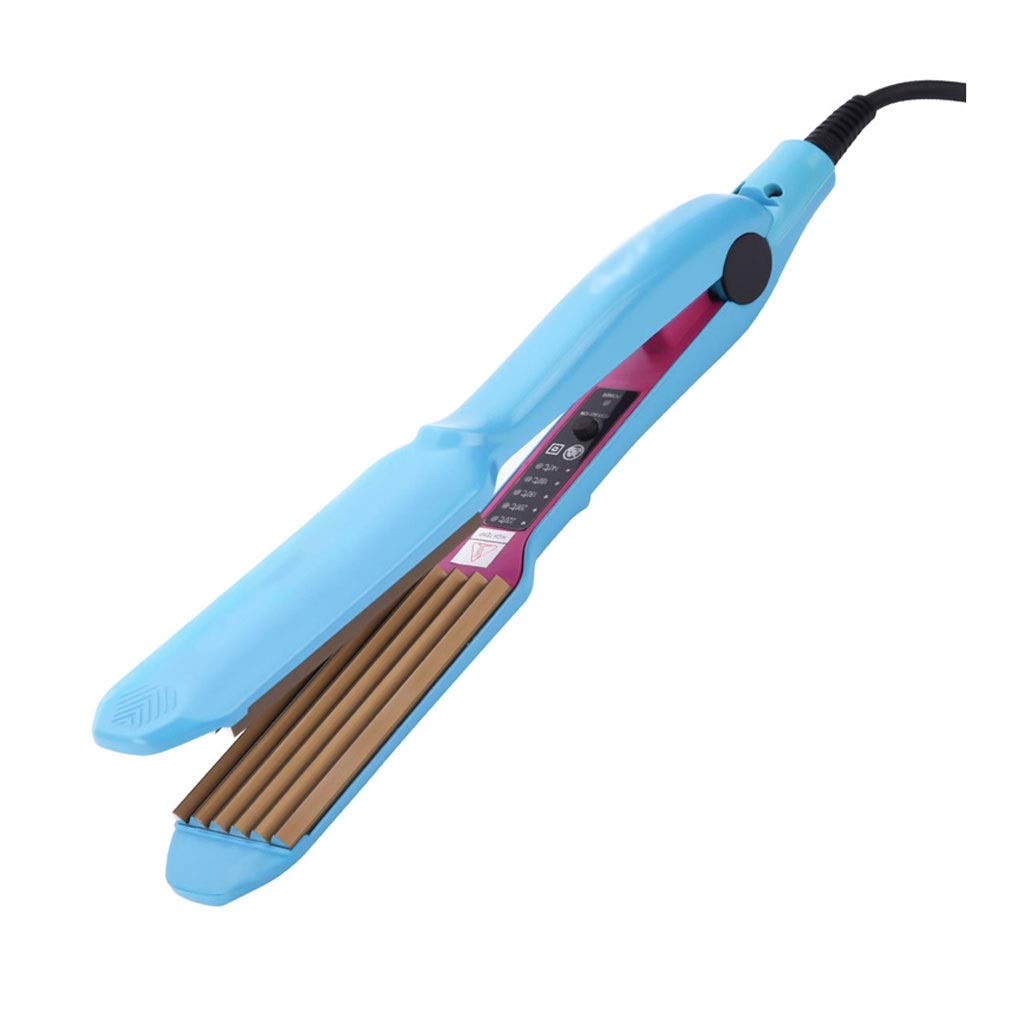 Mini Hair Curling Iron with Corrugated Corn Plate - Electric Hair Styler for Fluffy Small Waves & Crimped Curls - Perfect for Home, Salon, Travel & Daily Styling