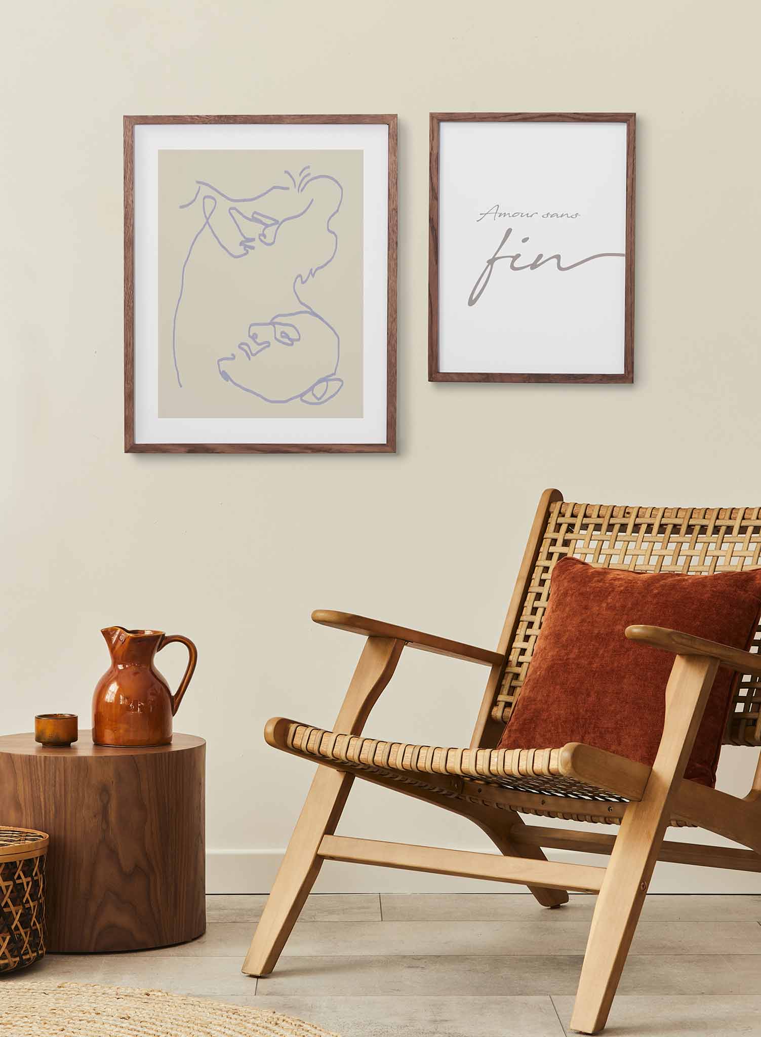 Locked Eyes Poster - High Quality Wall Art Print for Home & Office Decor - Perfect for Living Room, Bedroom, or Office Space