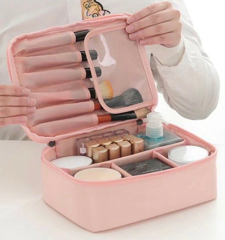 Small Cosmetic Nail Polish & Glitter Carry Bag - Portable Travel Organizer for Makeup, Manicure Tools & Beauty Accessories - Perfect for Salon, Home Use & On-the-Go Touch Ups