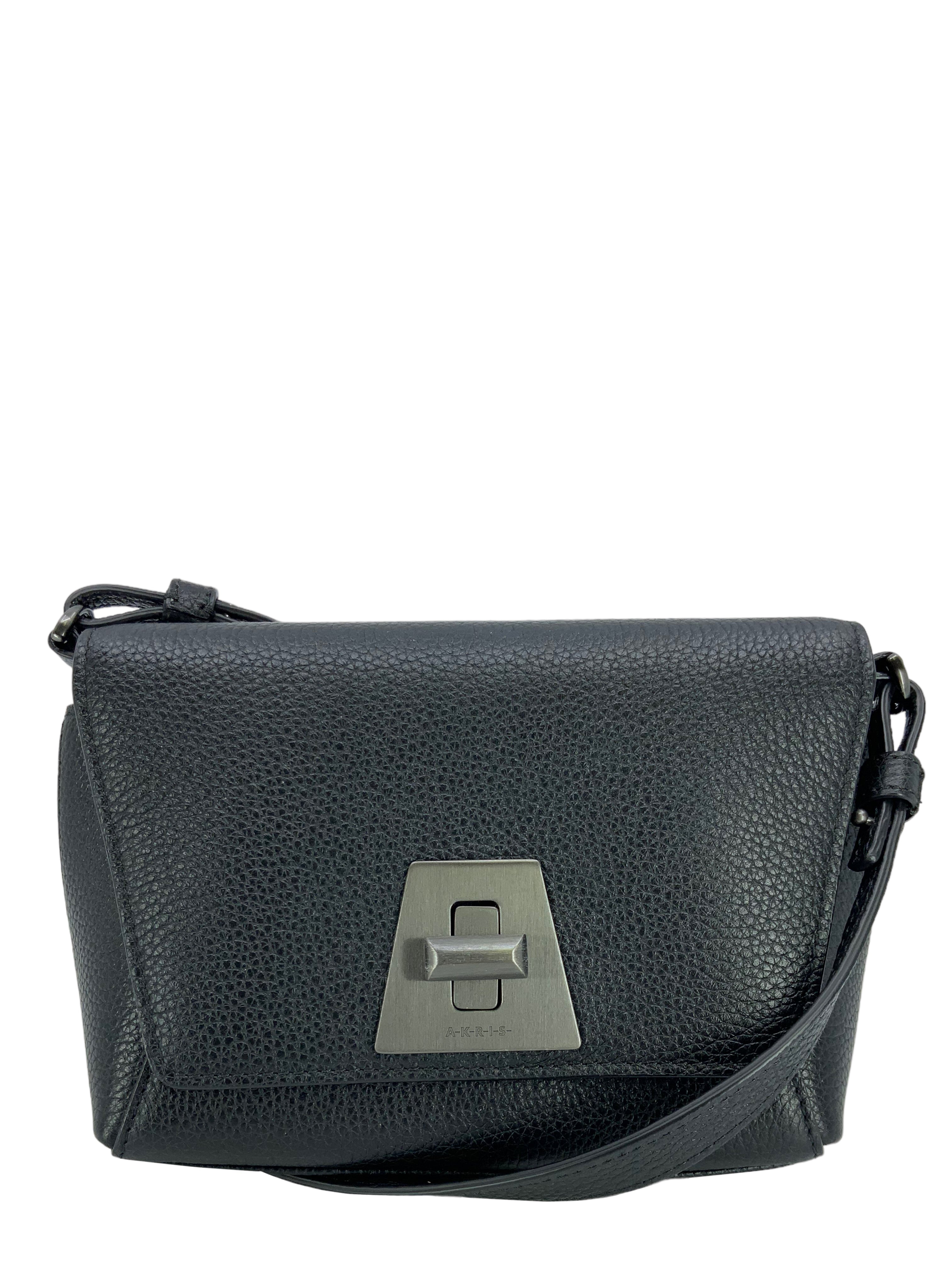 AKRIS Anouk Genuine Leather Crossbody Bag for Women - Stylish & Compact Everyday Purse for Work, Travel & Casual Outings