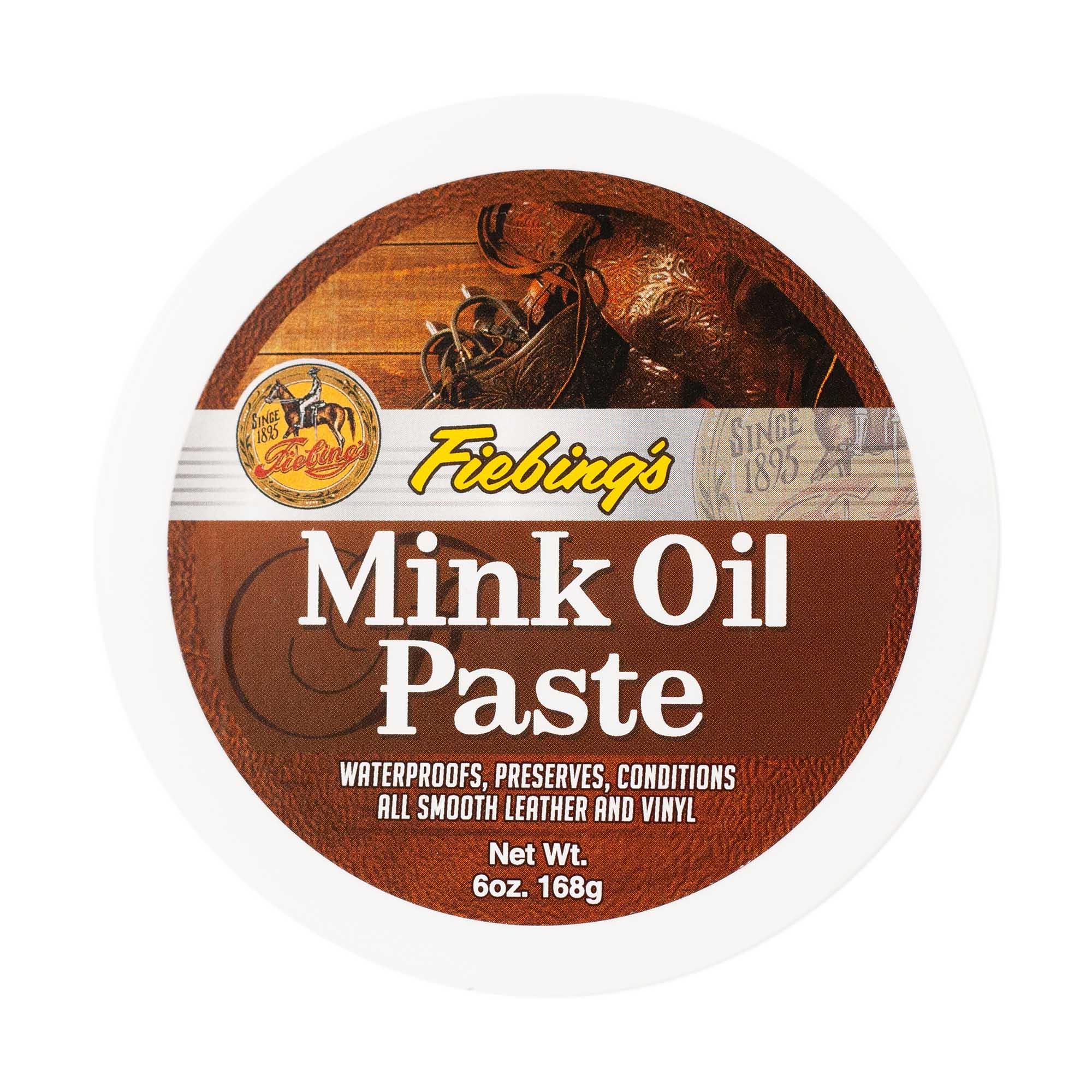 Fiebing's Smooth Leather Mink Oil Paste - Premium Leather Conditioner & Protector for Boots, Bags & Furniture | Restores & Waterproofs Genuine Leather