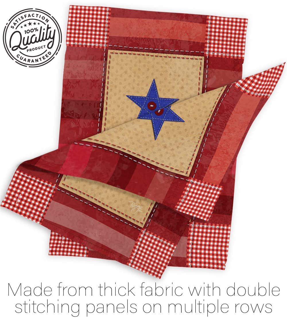 Breeze Decor Americana Military Garden Flag 13x18.5in - Patriotic Outdoor Decor