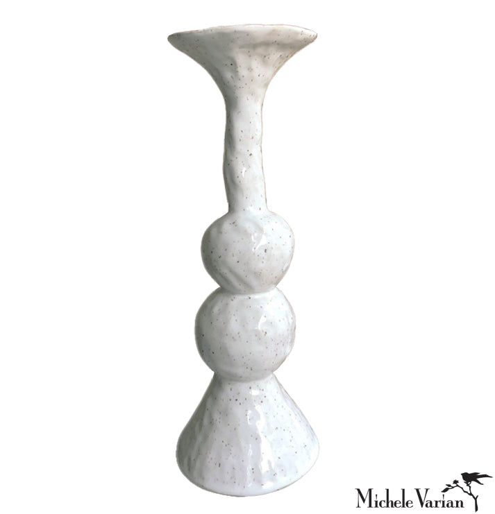 Elizabeth Two Spheres Vase - Elegant Modern Glass Flower Vase for Home Decor, Wedding Centerpiece & Luxury Gift