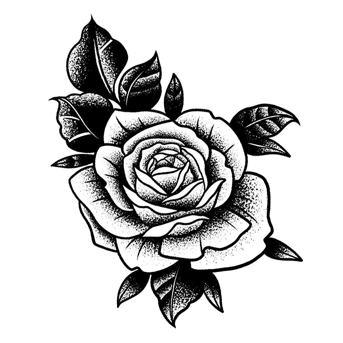 Large Semi Permanent Tattoo Stickers - 2 Sheets Realistic Ink Flower Design, Waterproof Temporary Tattoos for Adults That Last 1-2 Weeks | No Adhesive, No Reflection | Perfect for Parties, Festivals & Body Art Enthusiasts