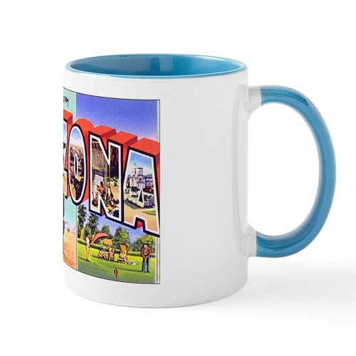 White/Blue Inside - Arizona Greetings Mug