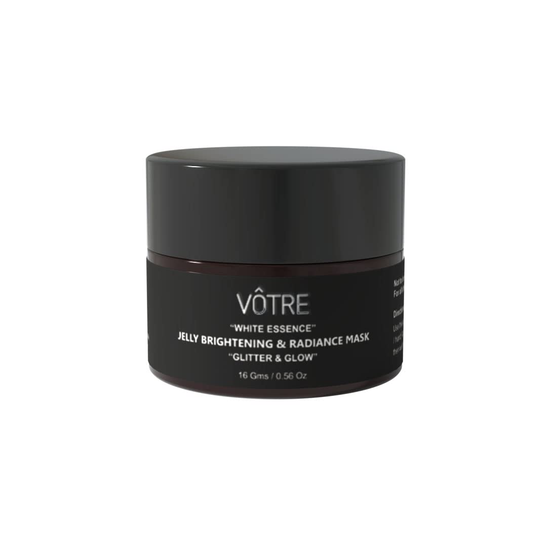 VOTRE MINI Jelly Brightening & Radiance Overnight Sleeping Mask - 16g Hydrating Glow Essence with Glitter for Dull Skin | Perfect for Nighttime Skincare Routine & Special Occasion Prep