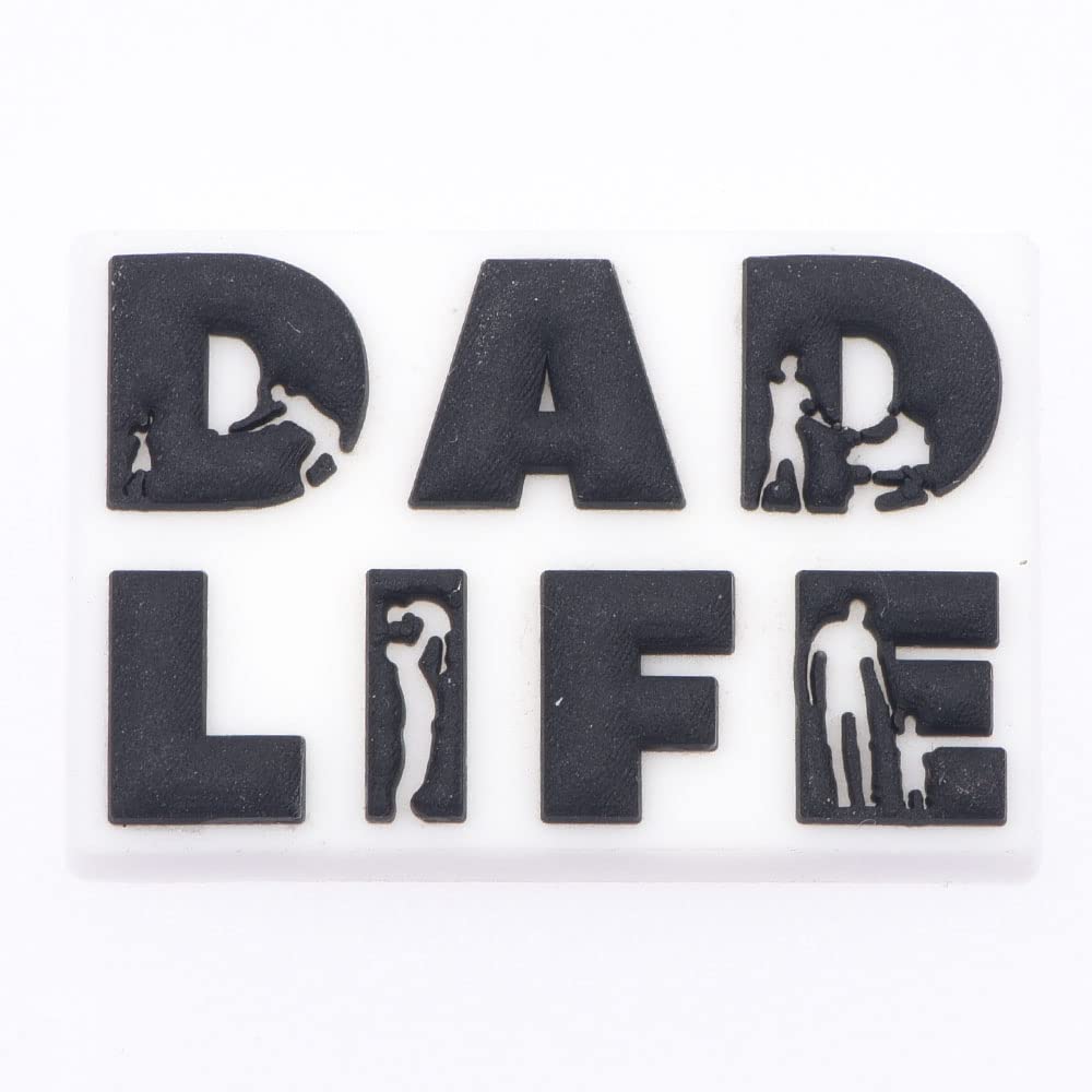9 Pcs Dad Shoe Charms - Happy Father's Day & Mother's Day Shoe Decorations - Family Shoe Accessories for Sandals & Clogs - Party Favors & Birthday Keepsakes - Perfect for DIY Bracelets, Wristbands & Gift Giving