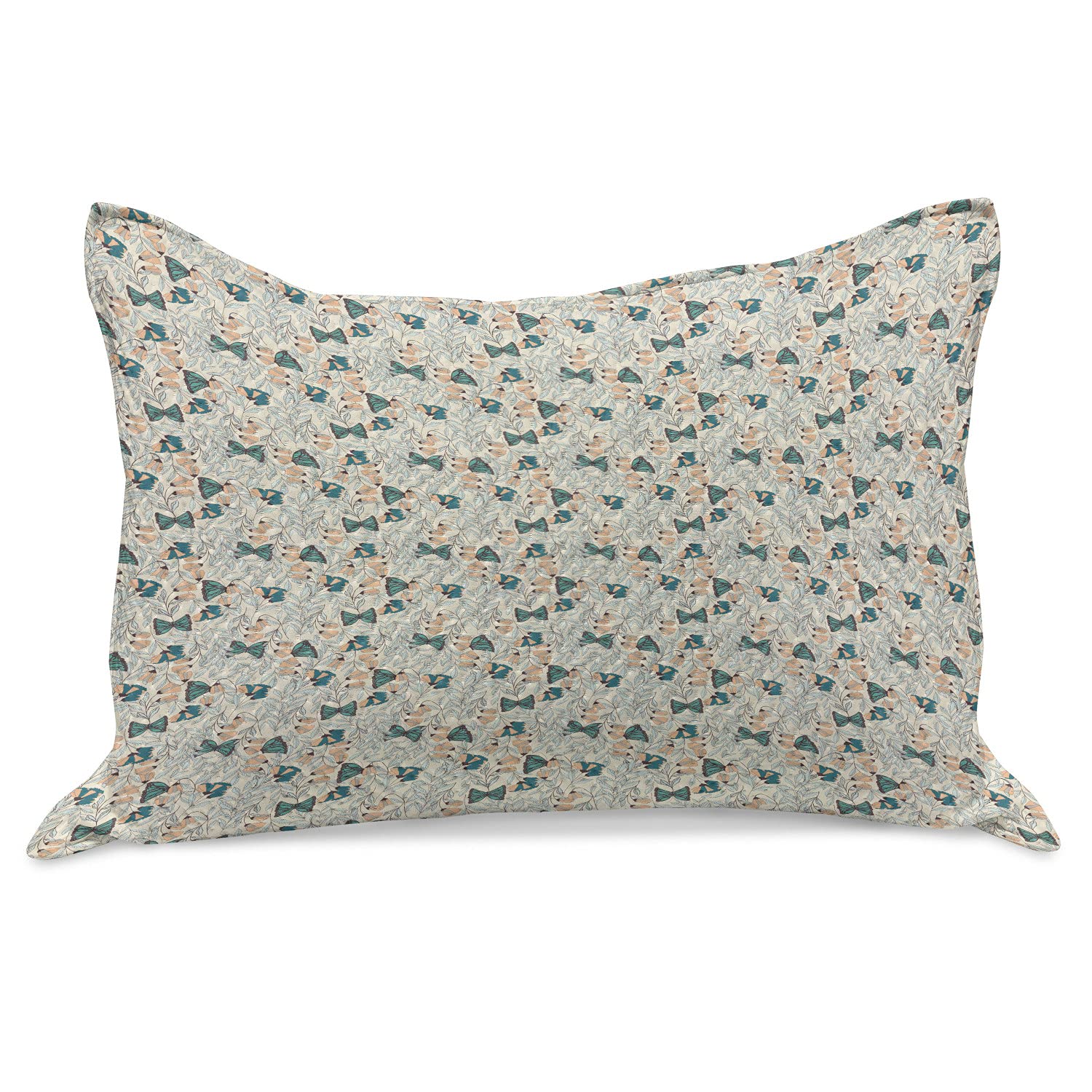 Ambesonne Floral Knitted Quilt Pillow Cover - Queen Size 30
