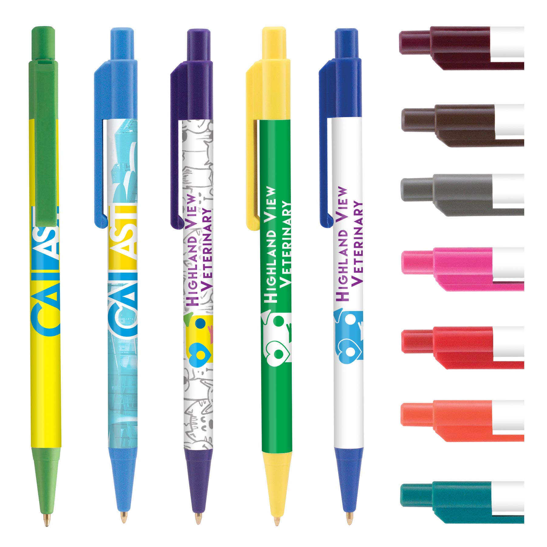 Custom Printed Pens - Full Color Digital Wrap Personalized Logo Pens - Bulk 250pcs at $0.69 Each - Perfect for Corporate Gifts, Trade Shows & Brand Promotions
