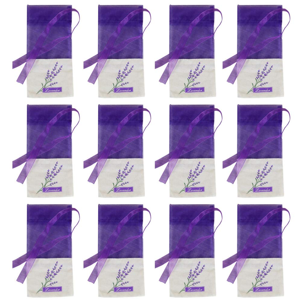 15pcs Empty Lavender Sachet Bags - Purple Mesh Fragrance Pouch for Jewelry, Drawer & Closet Freshener | Hemoton Dried Herb Sachets for Aromatherapy & Home Decor