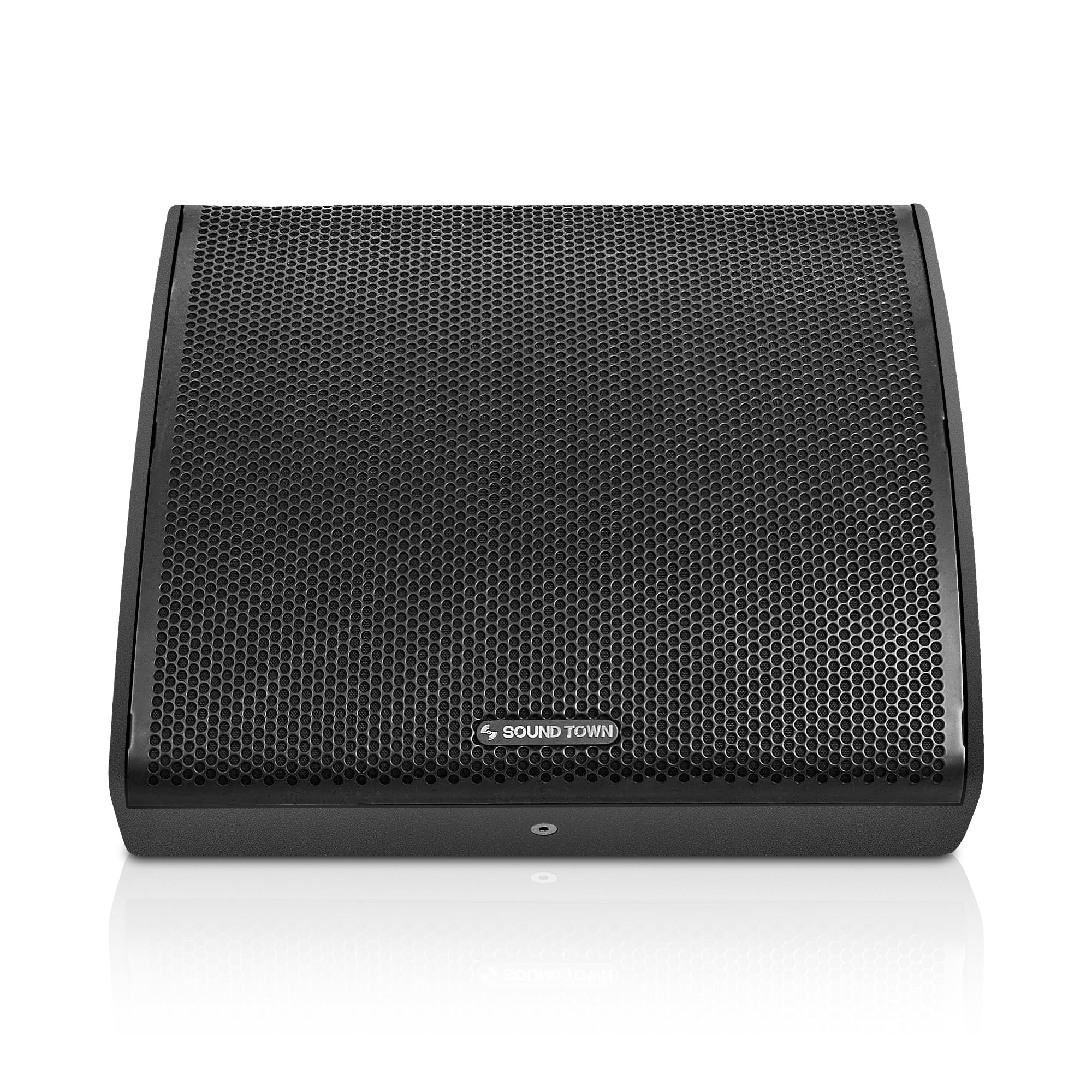 Sound Town CARME-12MM 12 Inch Professional Coaxial Speaker - High Power PA Loudspeaker for Live Sound, Karaoke, DJ, Church & Bar Installations - Durable Black Cabinet for Indoor/Outdoor Events