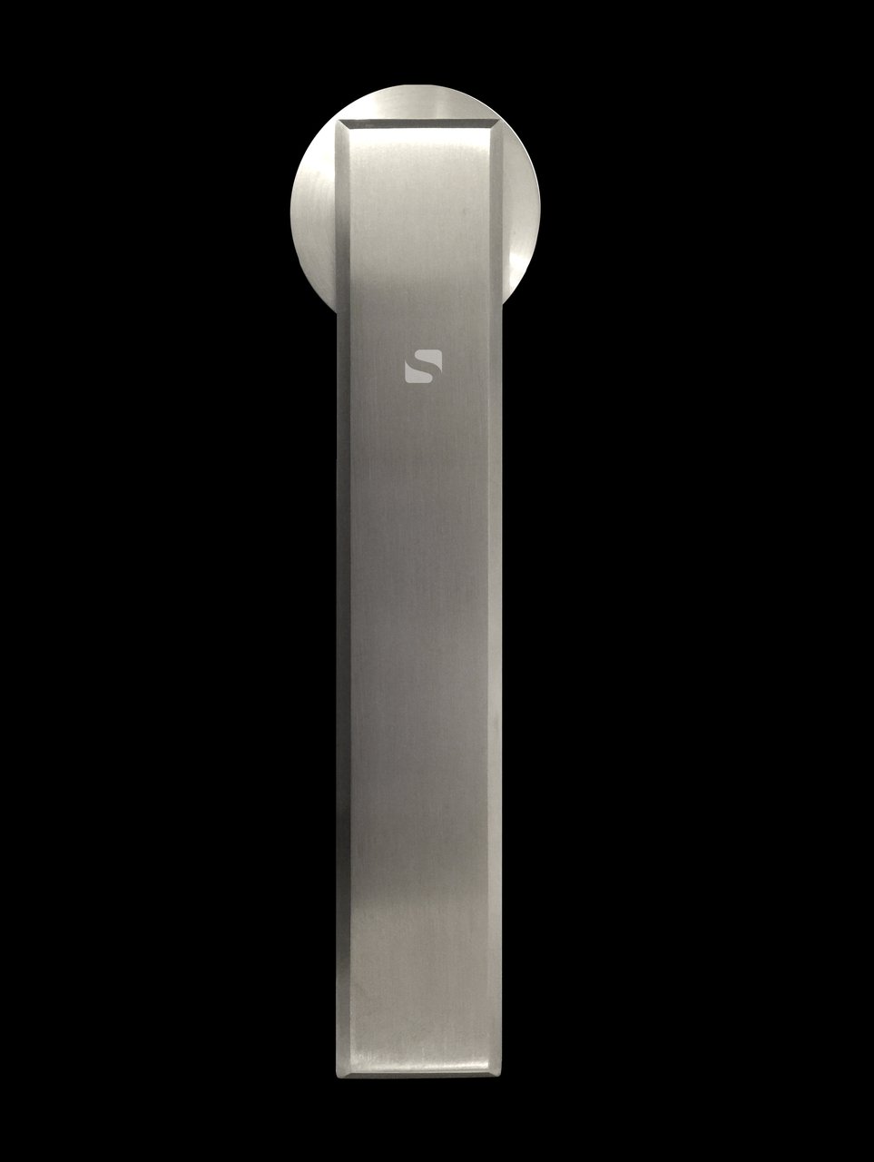 Gallant GF Series 6ft Stainless Steel Sliding Barn Door Hardware for Glass Doors - Contemporary Brushed Satin Finish - Perfect for Modern Homes, Offices & Loft Spaces