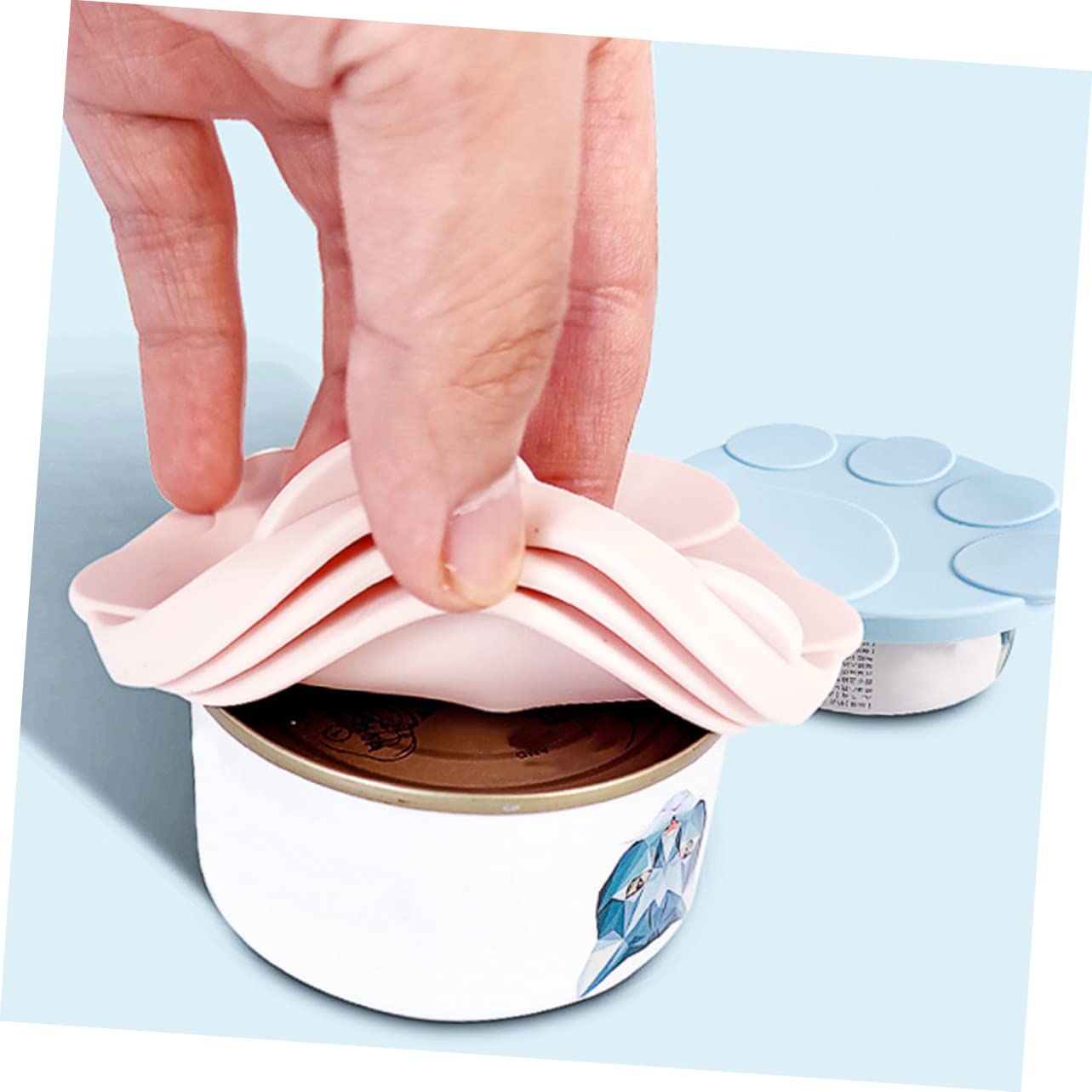 Hemoton 2-Pack Universal Pet Food Can Lids - Airtight Seal for Dog & Cat Food Cans - Replacement Covers for Home & Shop Use - Keep Pet Food Fresh & Secure - Perfect for Kittens, Puppies & Adult Pets