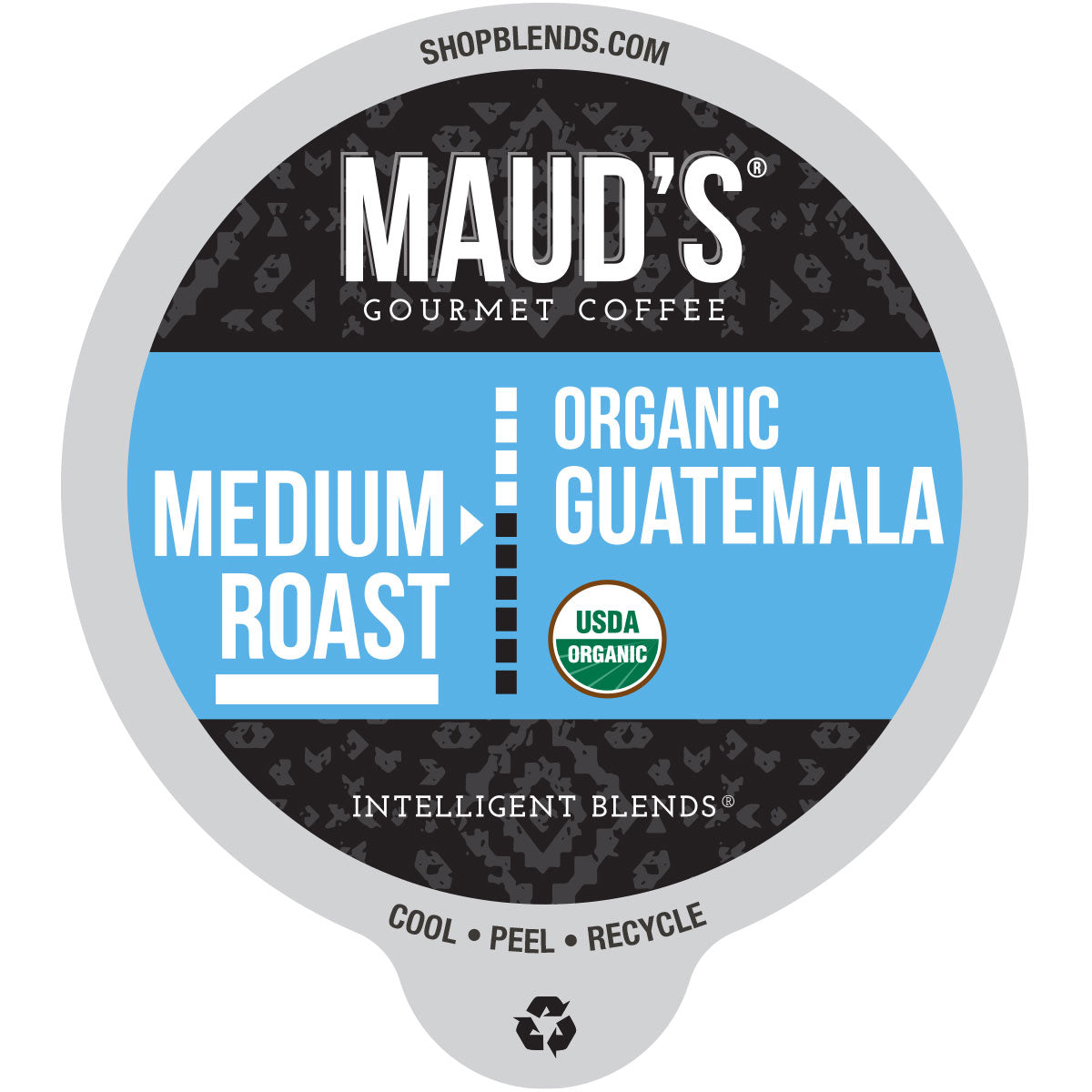 Organic Guatemala Medium Roast Coffee Pods by Maud's - Single Serve K-Cup Compatible for Keurig Brewers - Perfect for Home, Office & Morning Coffee Routine