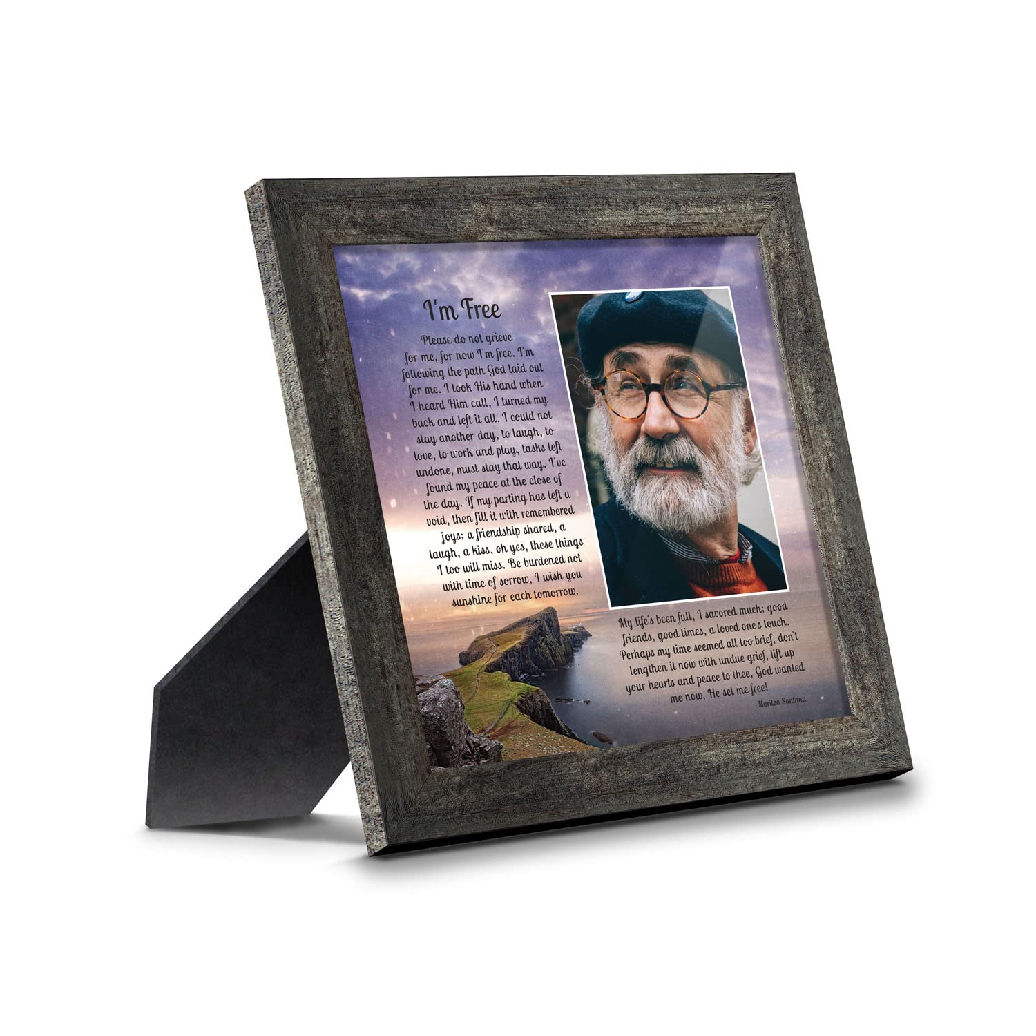 Memorial Picture Frame for Mom - Sympathy Bereavement Gift for Home Décor
