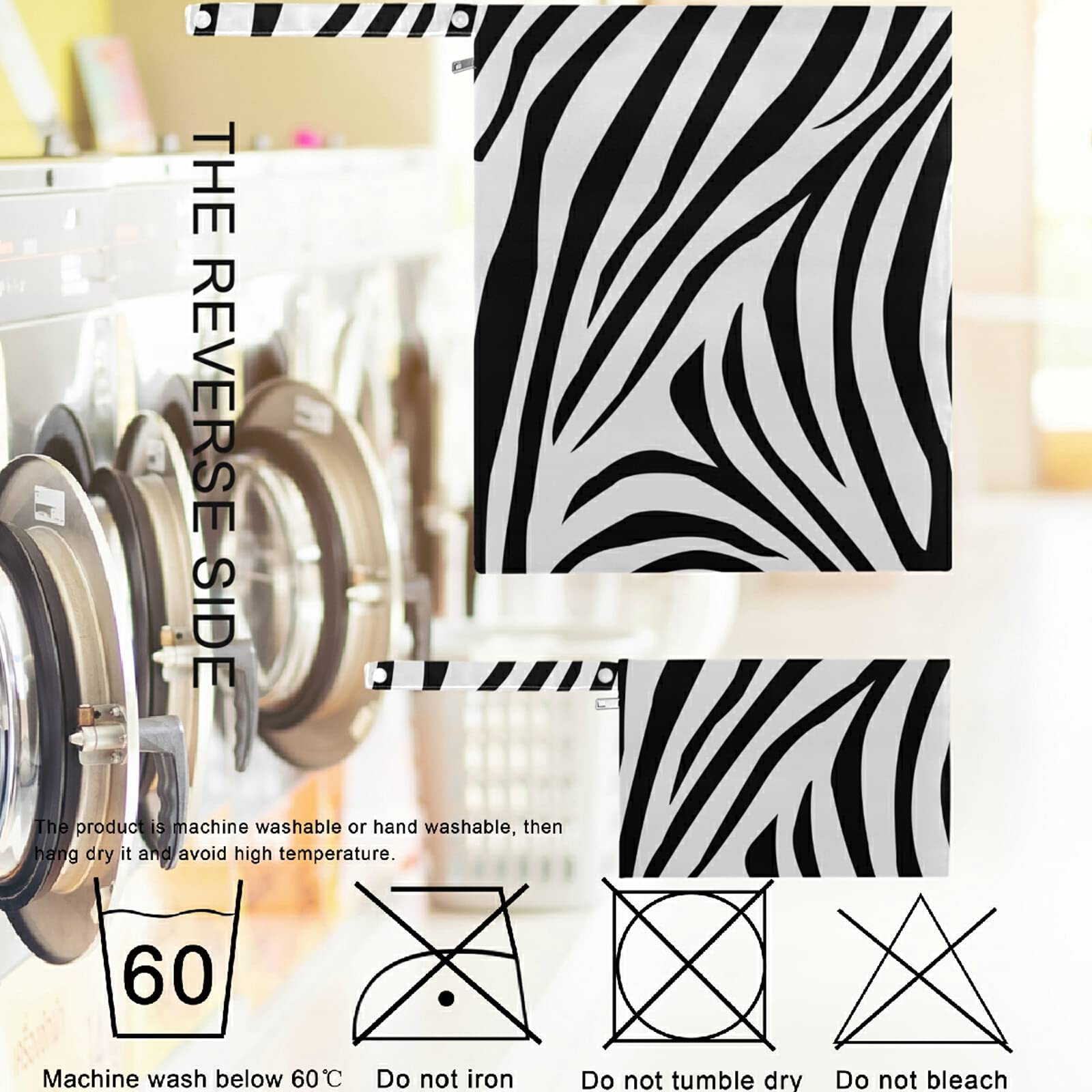 Visesunny Zebra Stripe 2-Pack Waterproof Wet Bags with Zipper Pockets - Reusable Washable Diaper Organizer for Baby Care, Travel, Beach & Gym | Perfect for Strollers, Daycare, Swimsuits & Toiletries Storage