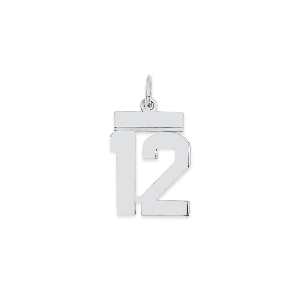 Polished Sterling Silver Number 0 Charm - Perfect for Jewelry Making, DIY Crafts & Personalized Gifts