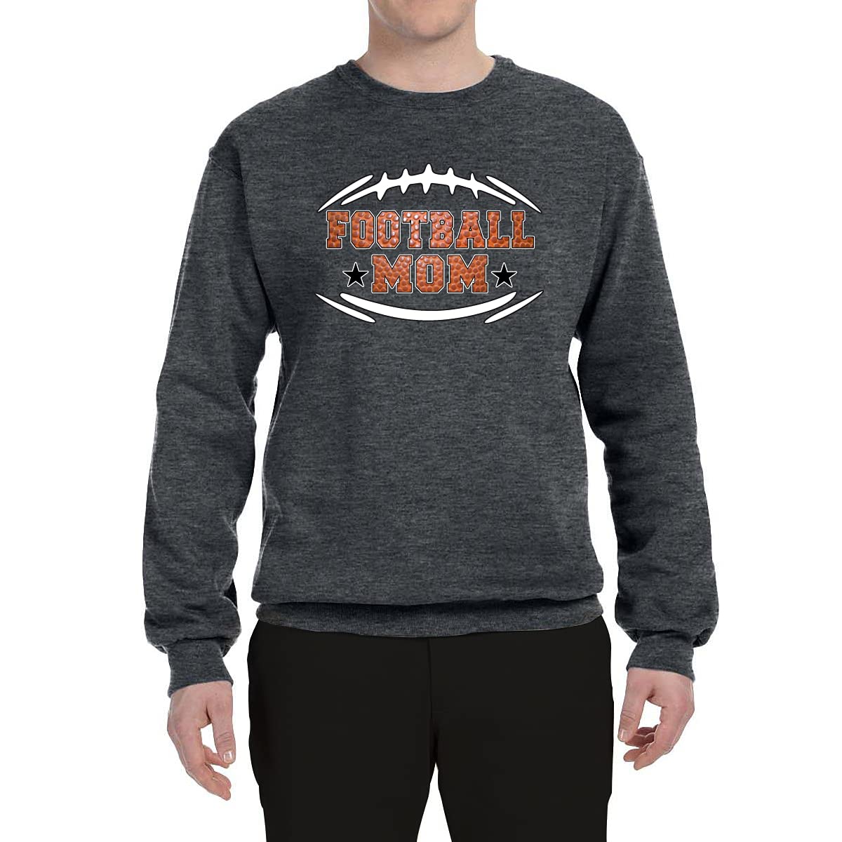 Wild Bobby Football Mom Sports Unisex Graphic Crewneck Sweatshirt - Perfect for Game Day, Tailgating & School Spirit Wear