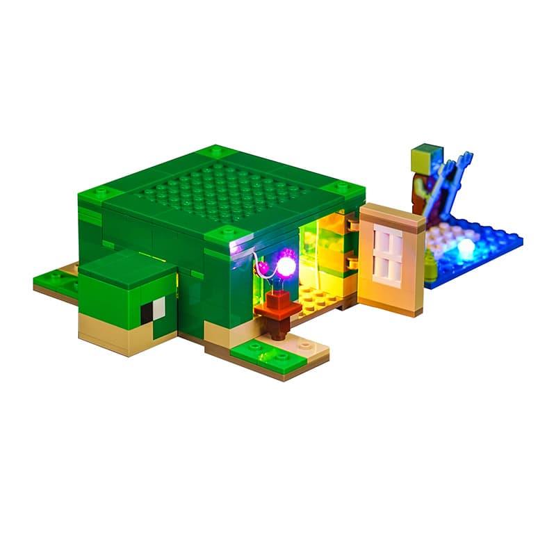 LEGO Minecraft The Turtle Beach House 21254 Light Kit - LED Building Blocks Lighting Set for LEGO Sets - Perfect for Night Display & Gaming Room Decor
